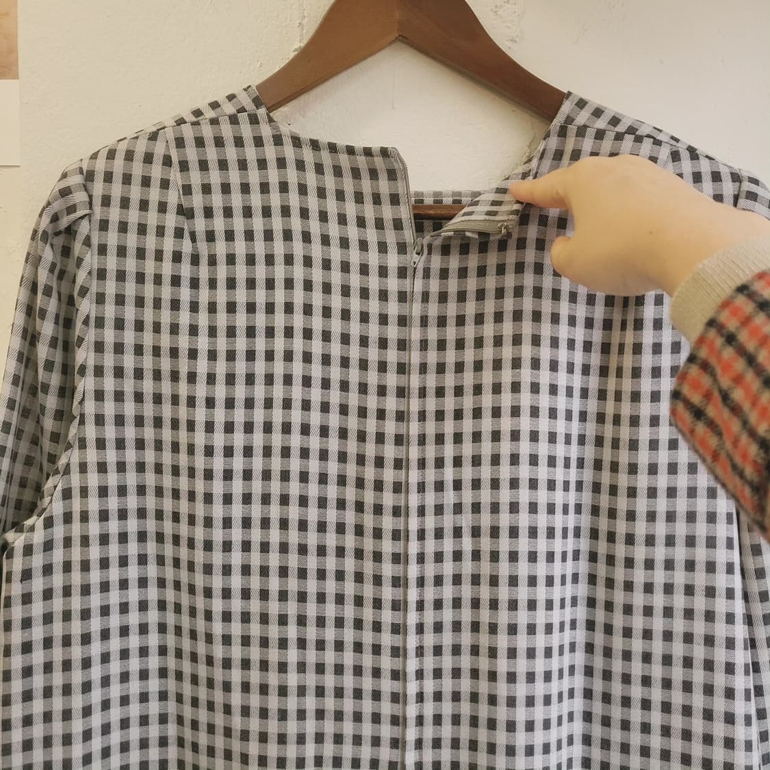 Groumere 빈티지 체크 원피스 상품이미지6