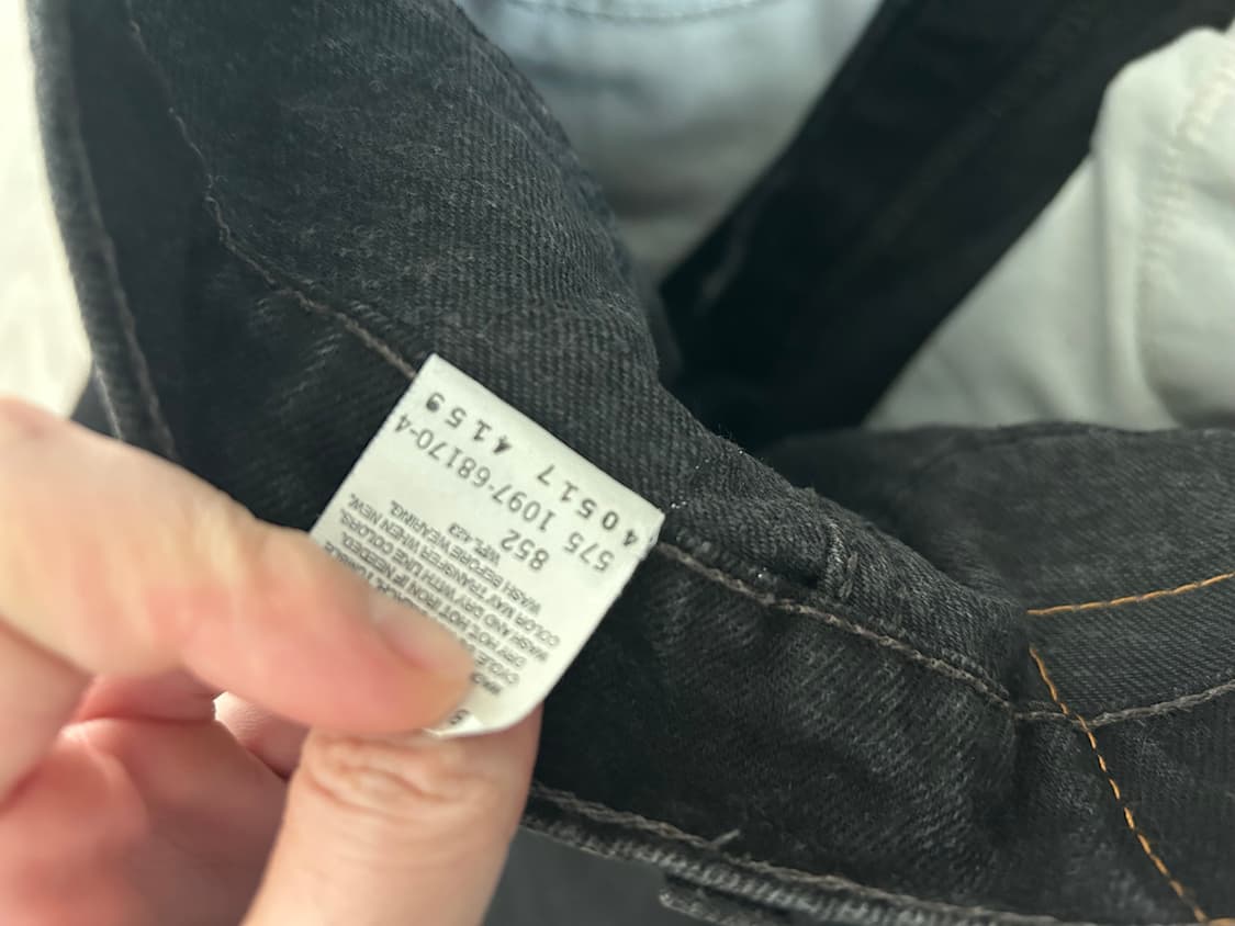 빈티지 리바이스 517 90s 흑청 usa 오렌지탭 상품이미지5