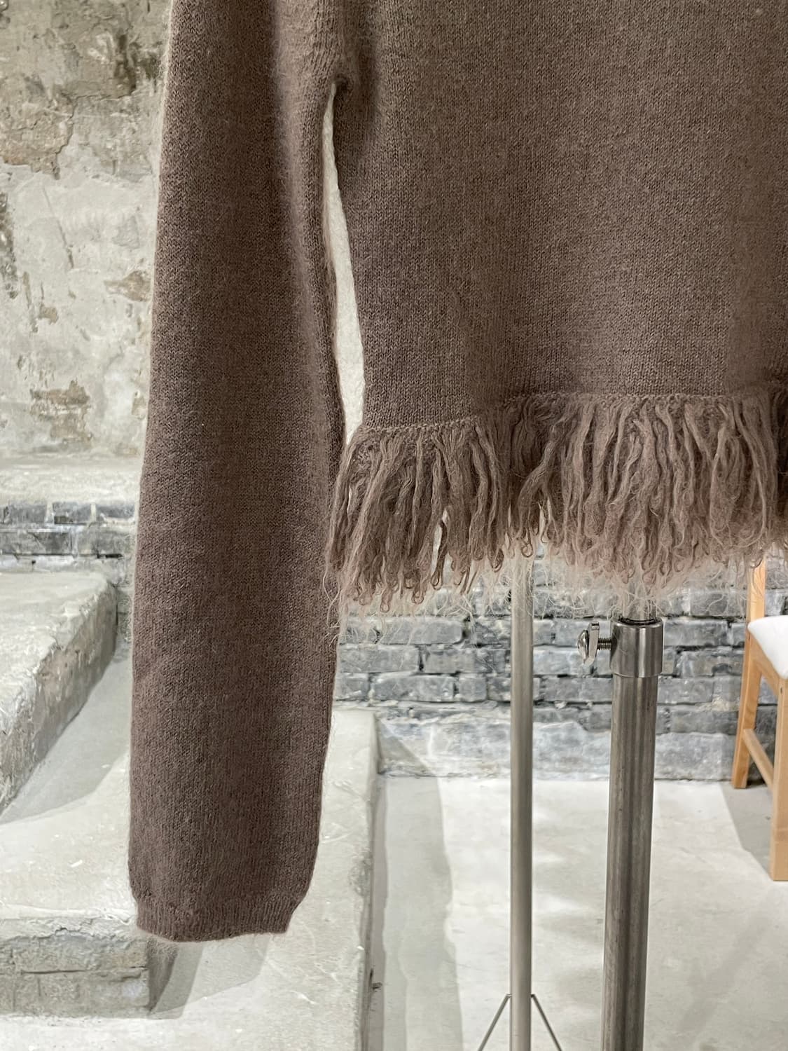 jw앤더슨 페이온 블렌드 모헤어 크롭 스웨터 상품이미지4