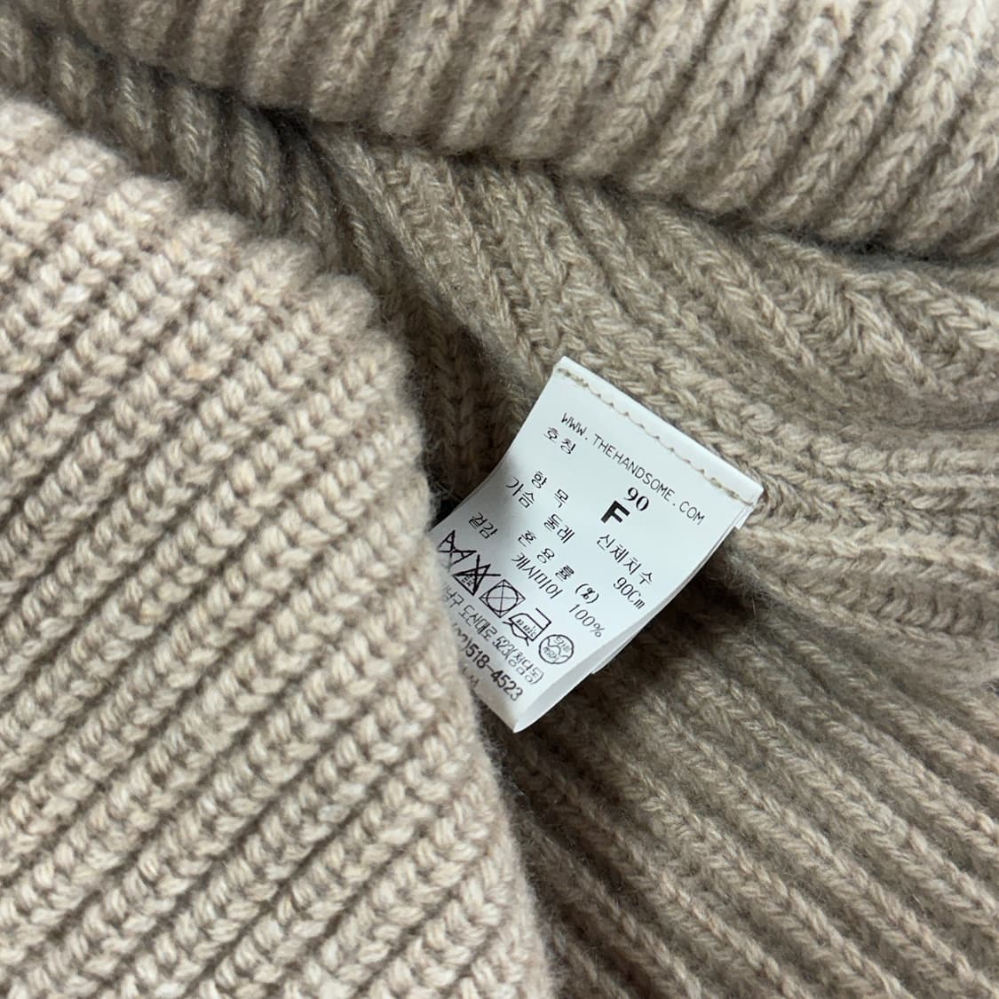 타임 캐시미어100 후드 니트 베스트 상품이미지3