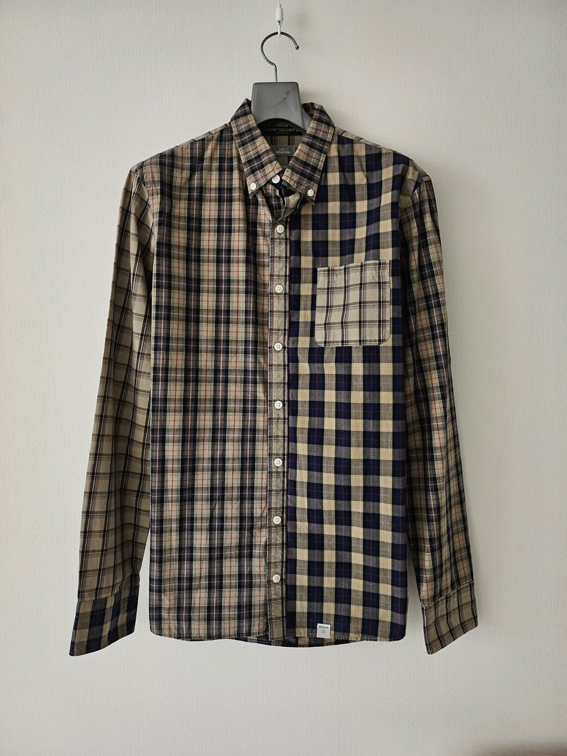 컬러 Kolor 멀티체크 버튼다운셔츠 상품이미지1