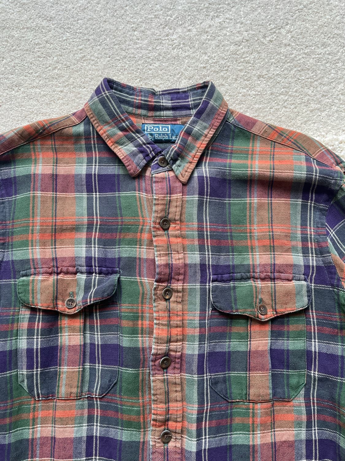 폴로 랄프로렌 밀리터리 체크 셔츠 (103-105) 상품이미지5