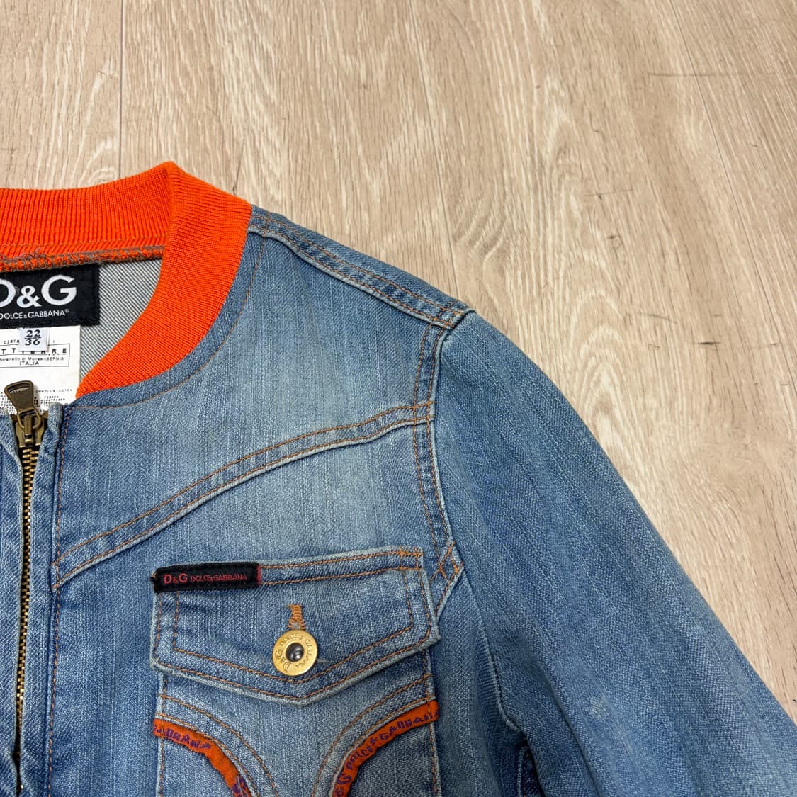 돌체앤가바나 이태리 여성 데님 청자켓 36  상품이미지3