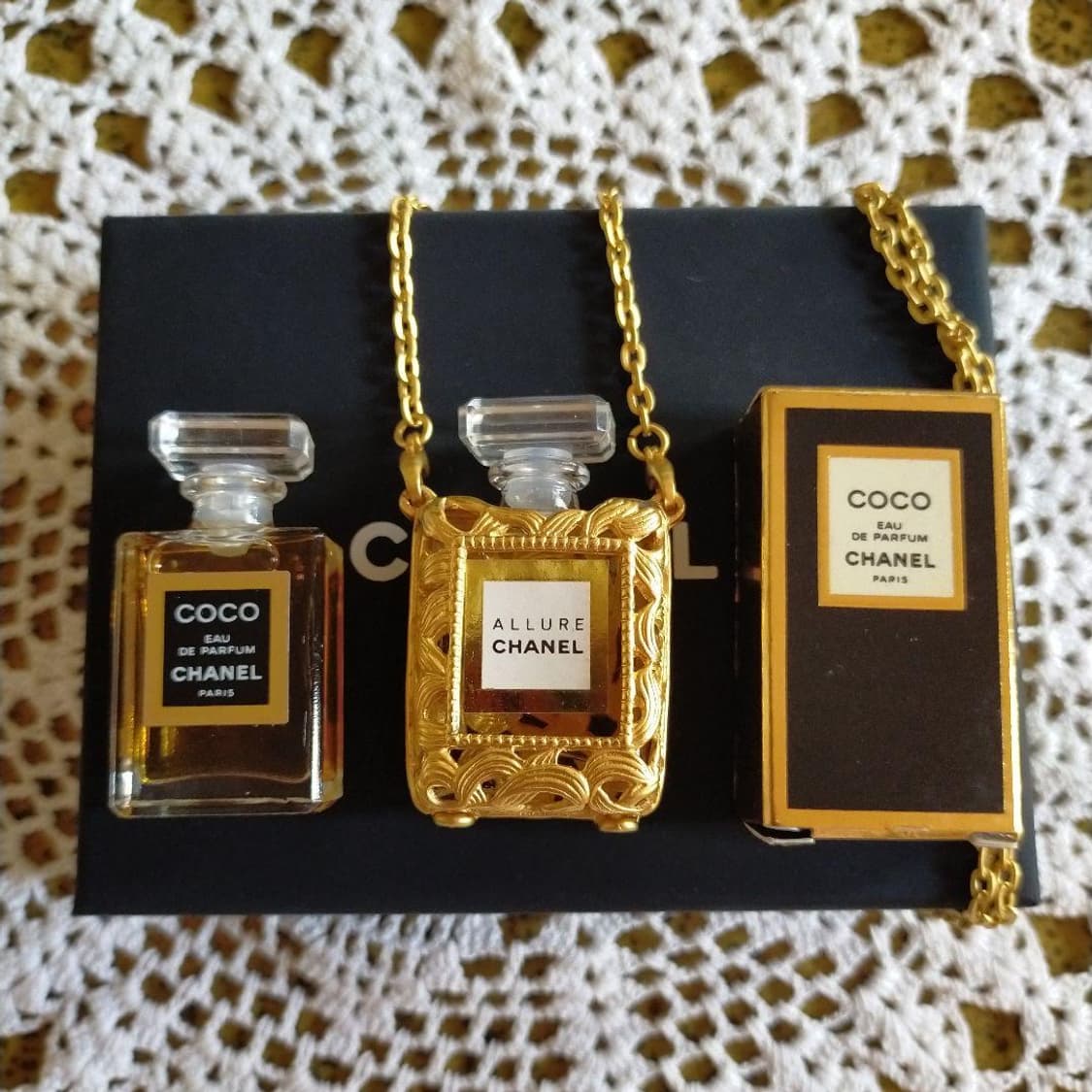 [정품] 초레어 샤넬뷰티 빈티지샤넬 알뤼르 향수목걸이 샤넬 퍼퓸 네크리스 상품이미지1