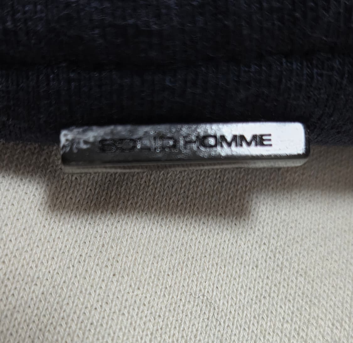 솔리드옴므 배색 맨투맨 상품이미지3