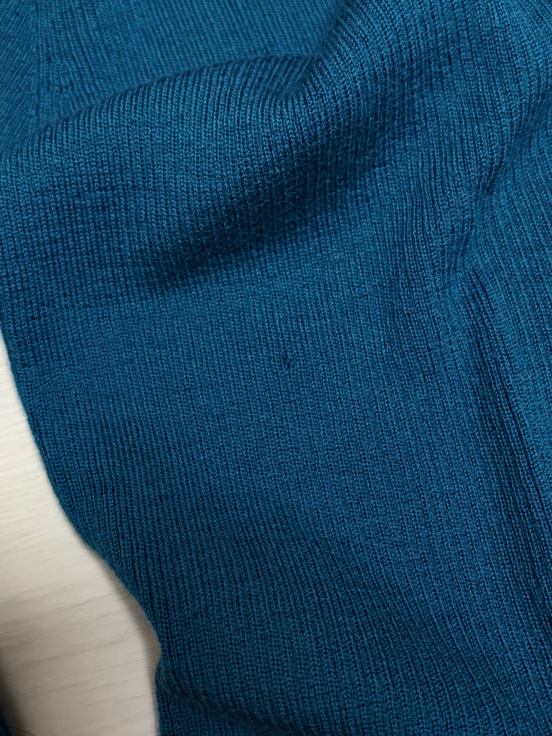 빈티지 울100 청록색 니트 상품이미지3