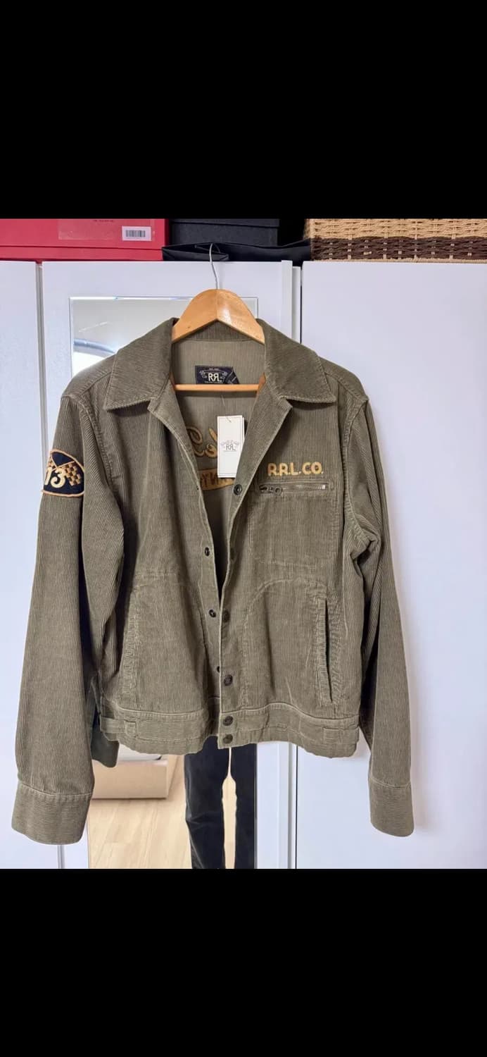 RRL 코듀로이 임브로이더 라이더 자켓 M 상품이미지3
