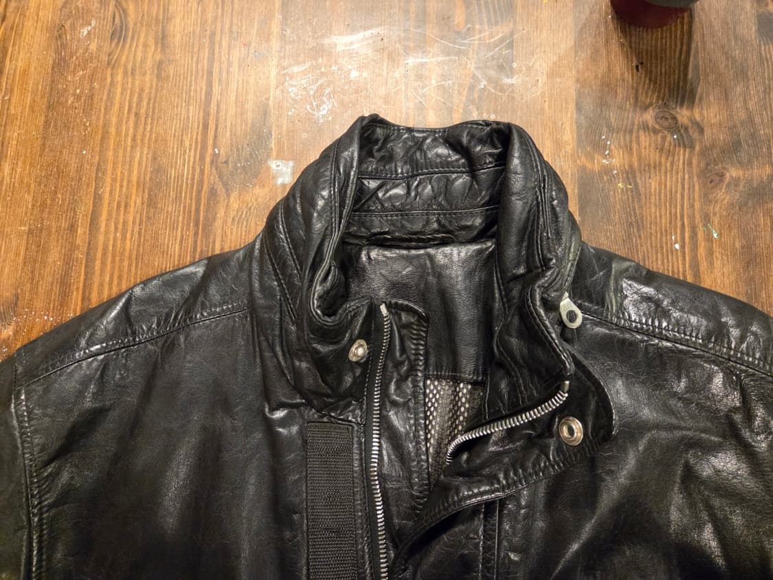 90'S 베르사체진 레더자켓 상품이미지8