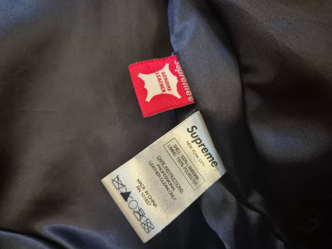 15ss 슈프림 뉴욕양키스 레더 바시티 상품이미지10