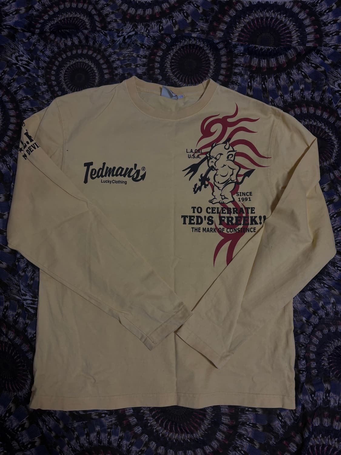 테드컴퍼니 악마 백로고 롱슬리브 상품이미지2