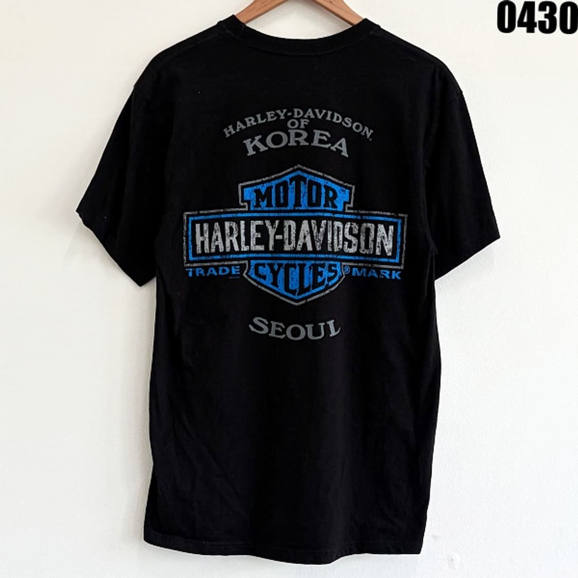 할리데이비슨 서울 백프린팅 그래픽 반팔 티셔츠 블랙 0430 상품이미지6