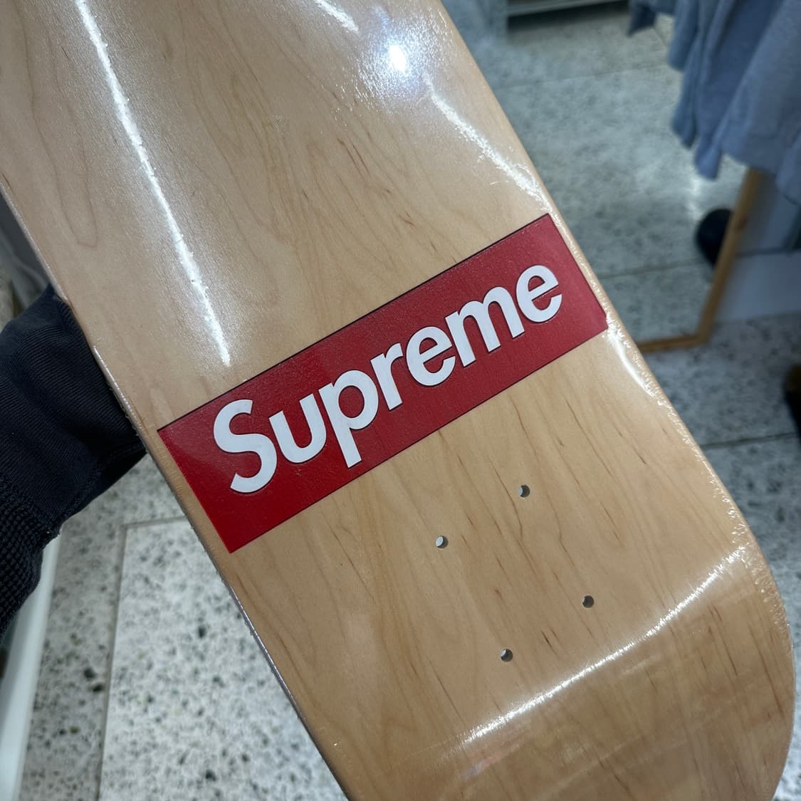 [OS] 슈프림 라우티드 박스로고 스케이트보드 내츄럴 - 24SS 상품이미지2