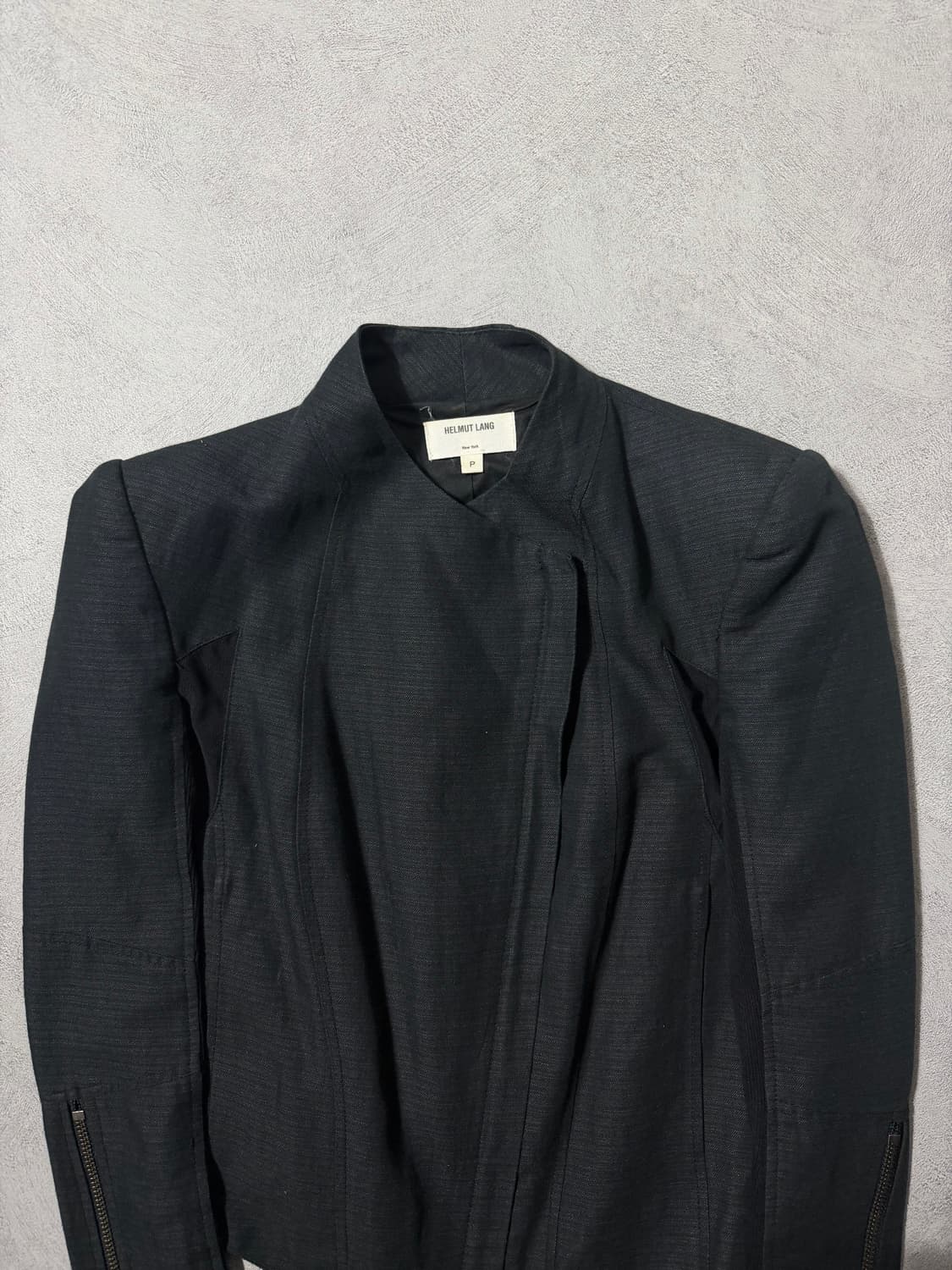 헬무트 랭 비대칭 메쉬 코튼 자켓 상품이미지3