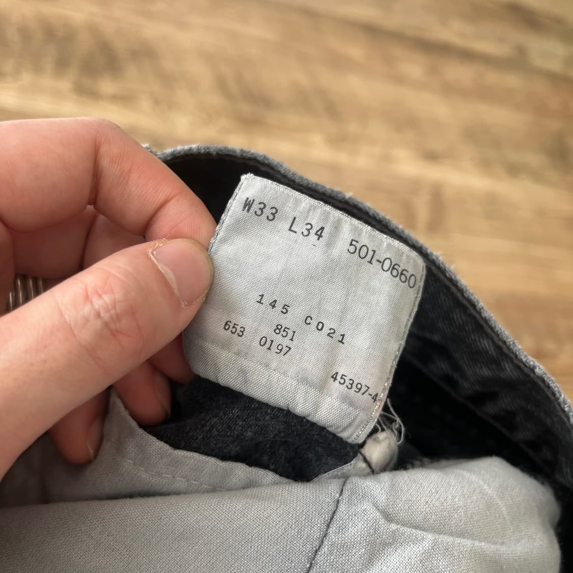 90s USA 리바이스501 블랙 [32] 상품이미지8