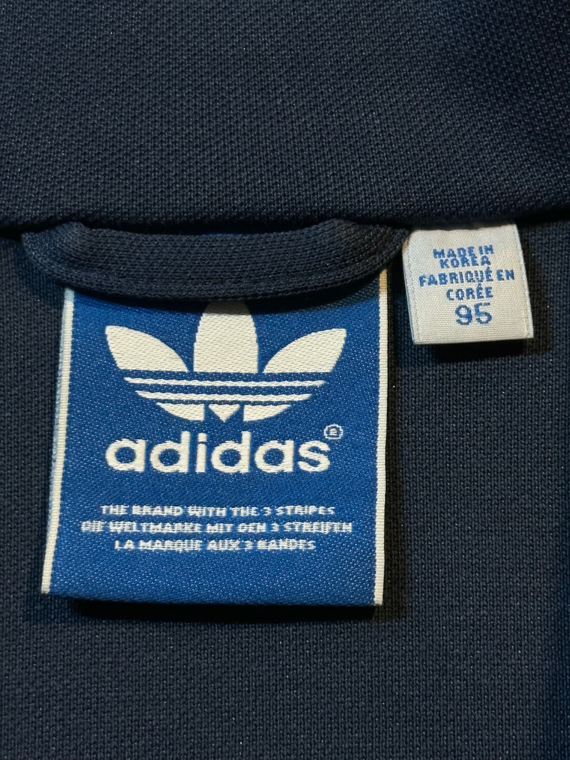 아디다스 ADIDAS 유로파 트랙탑 져지 네이비 레드 상품이미지5