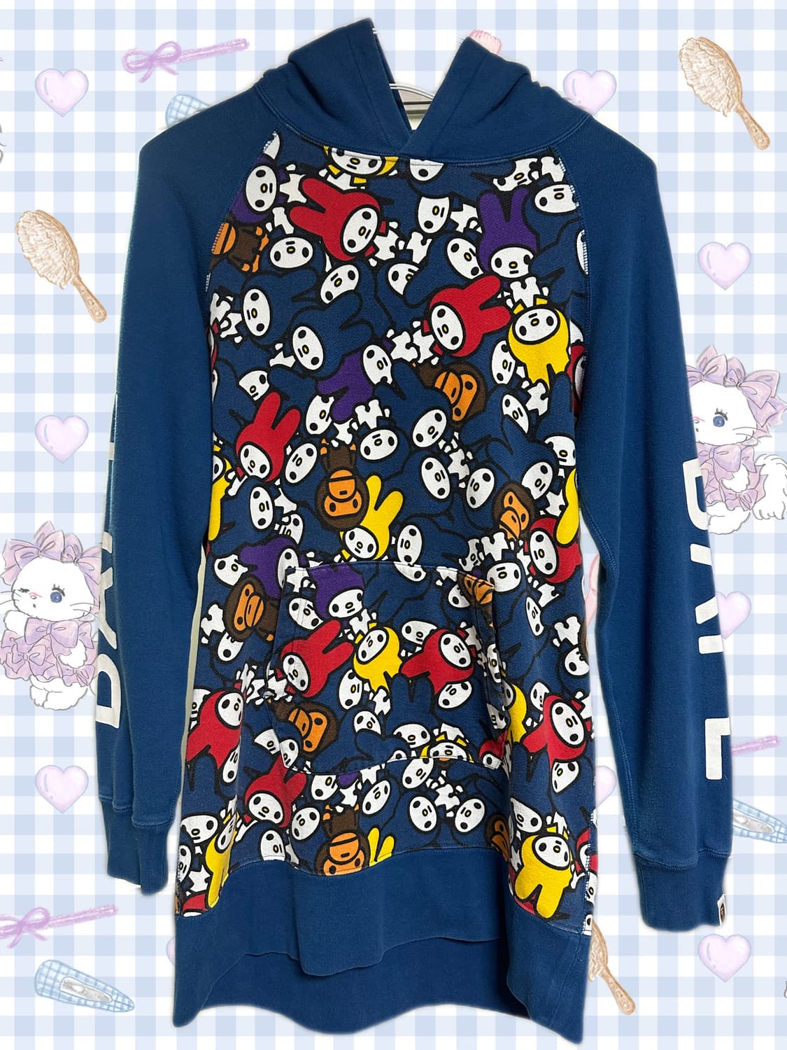 베이프X산리오 콜라보 후드 원피스 xs 상품이미지1