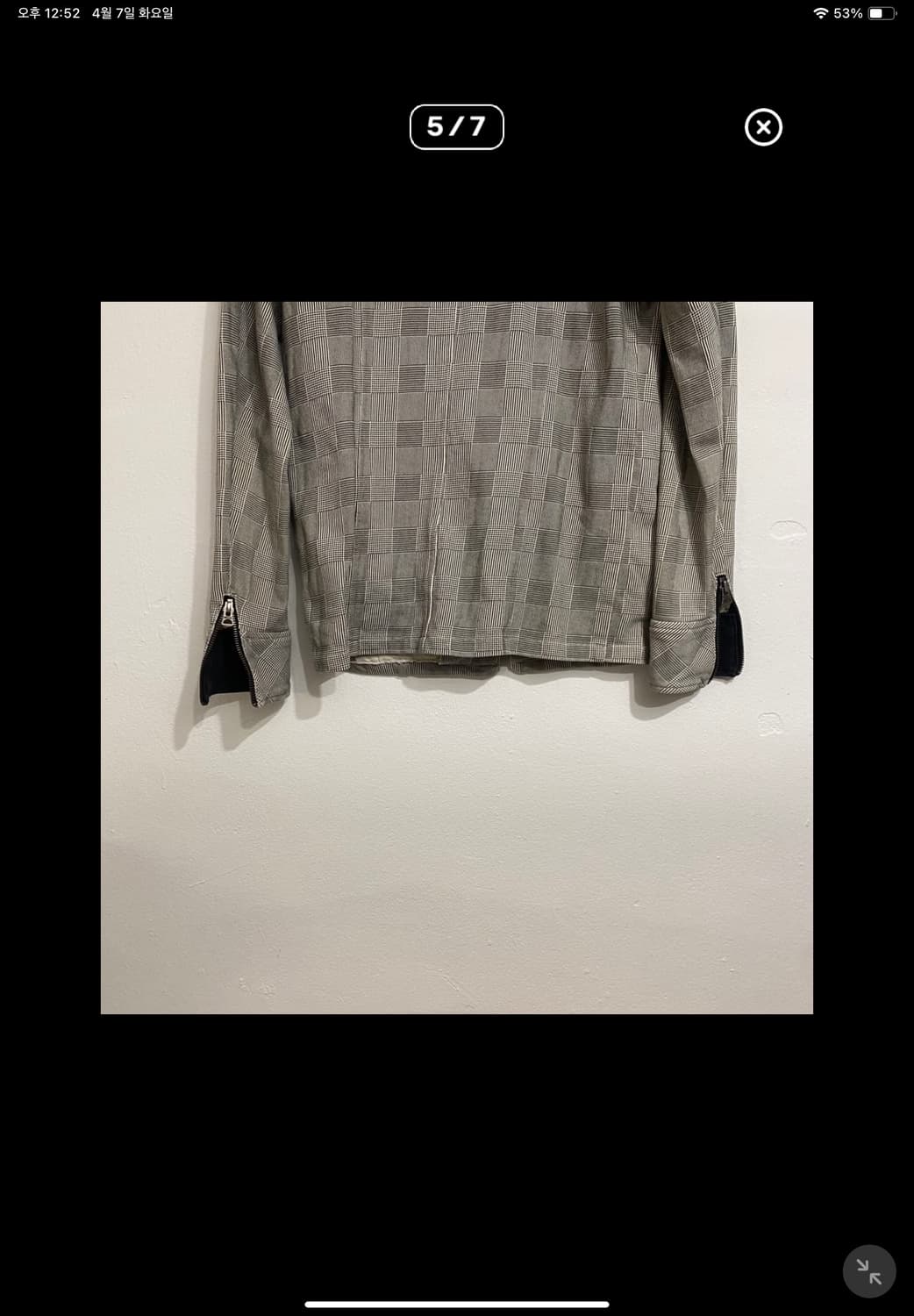 빔즈 글랜체크 웨스턴 라이더 자켓 상품이미지5