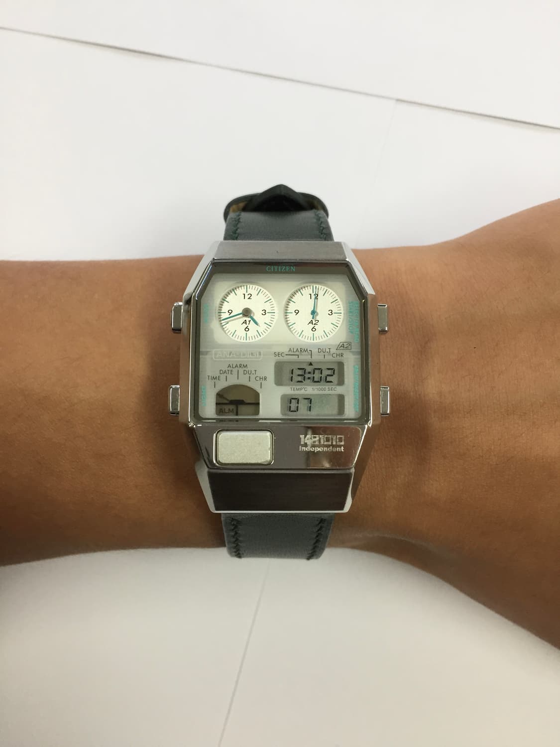 80s citizen ana-digi temp green 상품이미지4