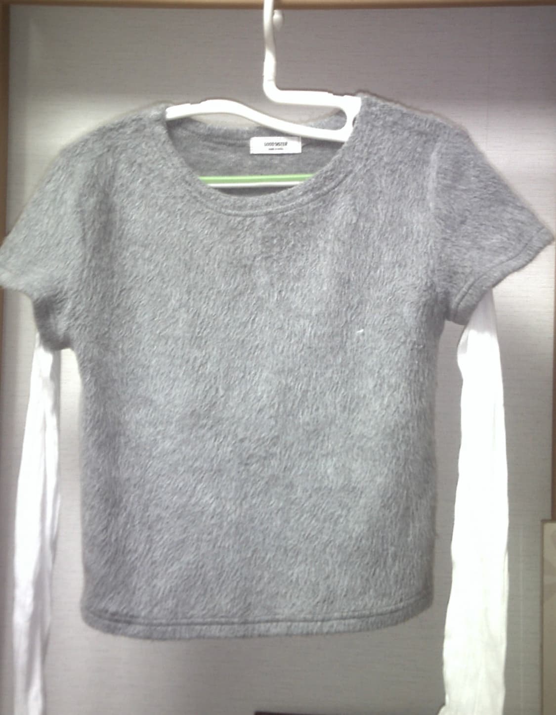 퍼 레이어드 티셔츠 (일체형) 상품이미지2