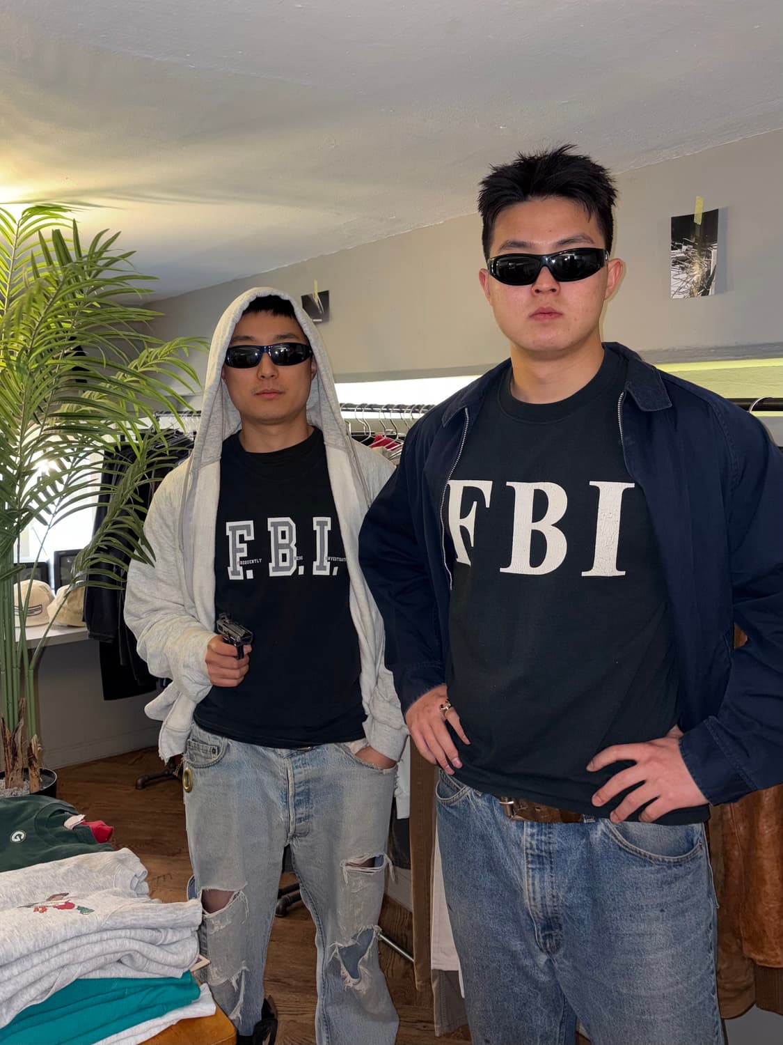 90’s FBI Anvil American culture T-shirt  상품이미지2