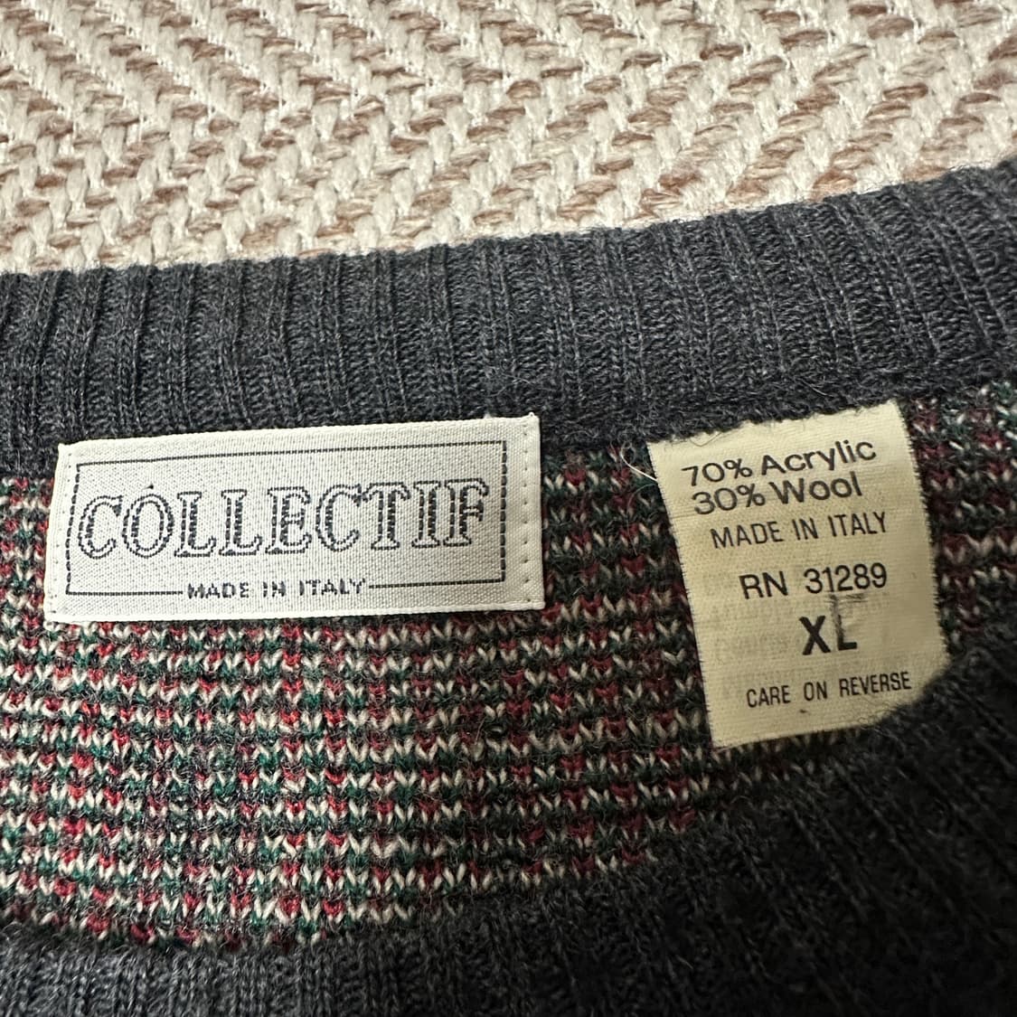 VINTAGE italy made knit sweater 상품이미지3