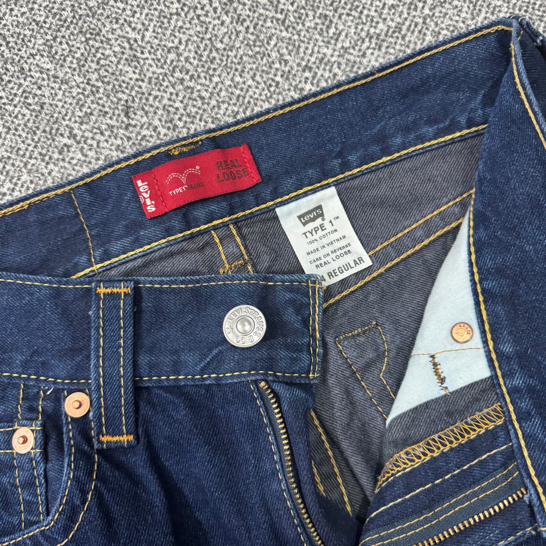 리바이스 타입 1 리얼 루즈 데님 상품이미지5