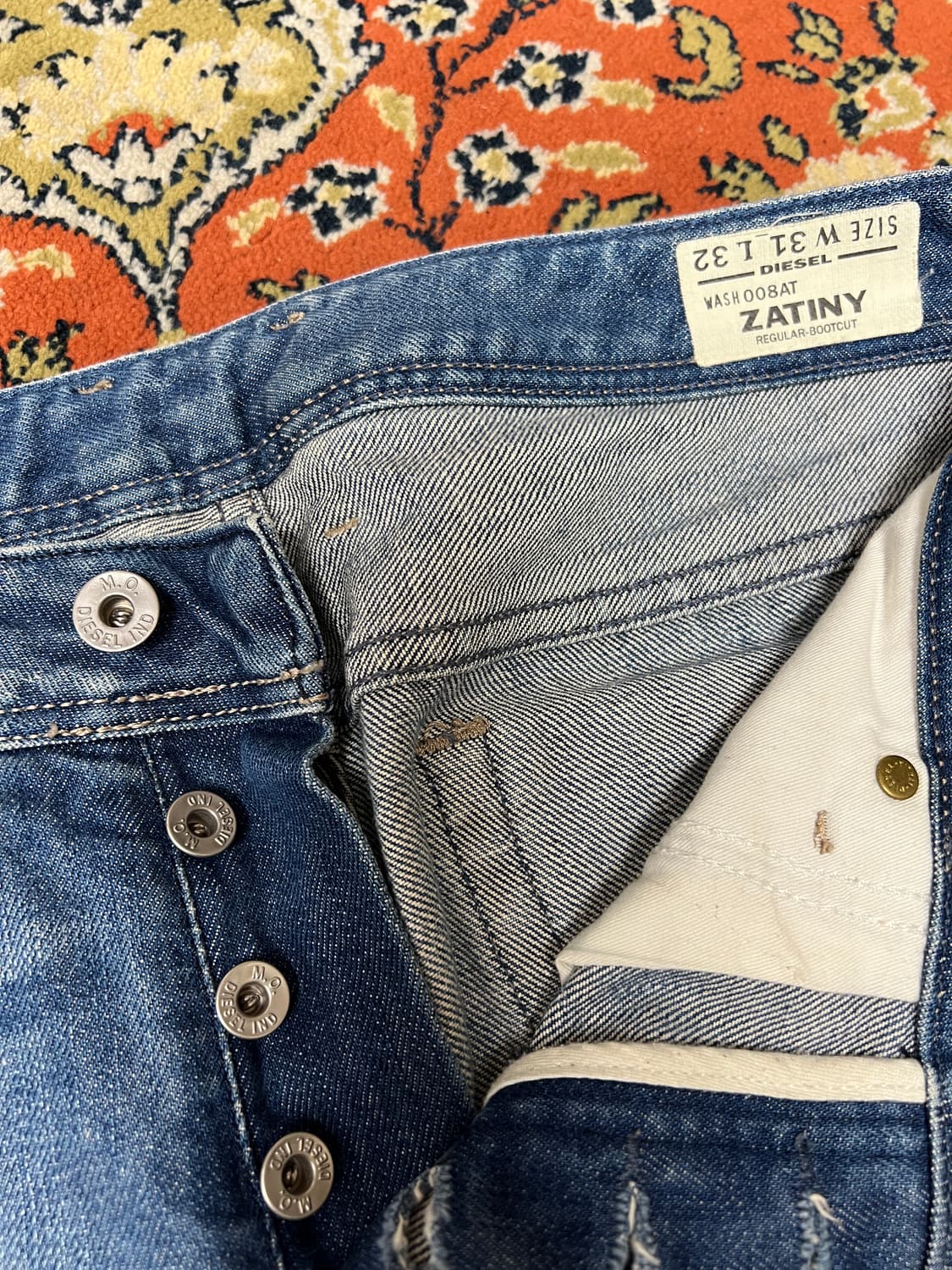 [31] 디젤 Zatiny 플레어 데님팬츠 연청 상품이미지4