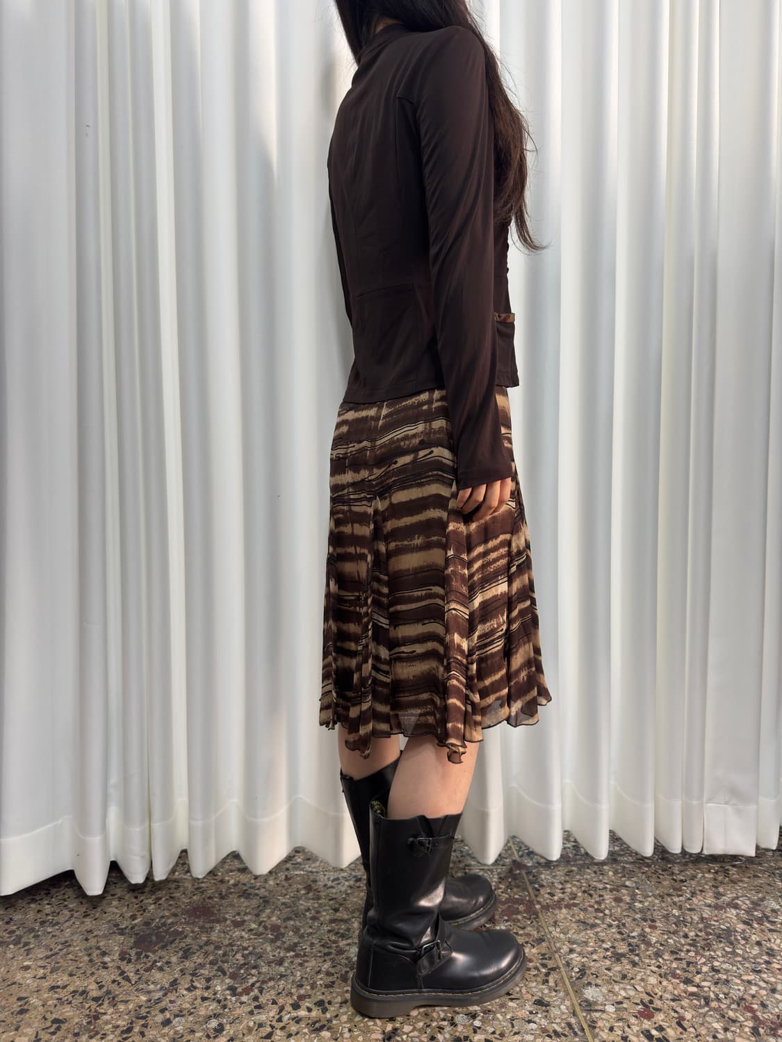 pattern midi skirt 상품이미지4