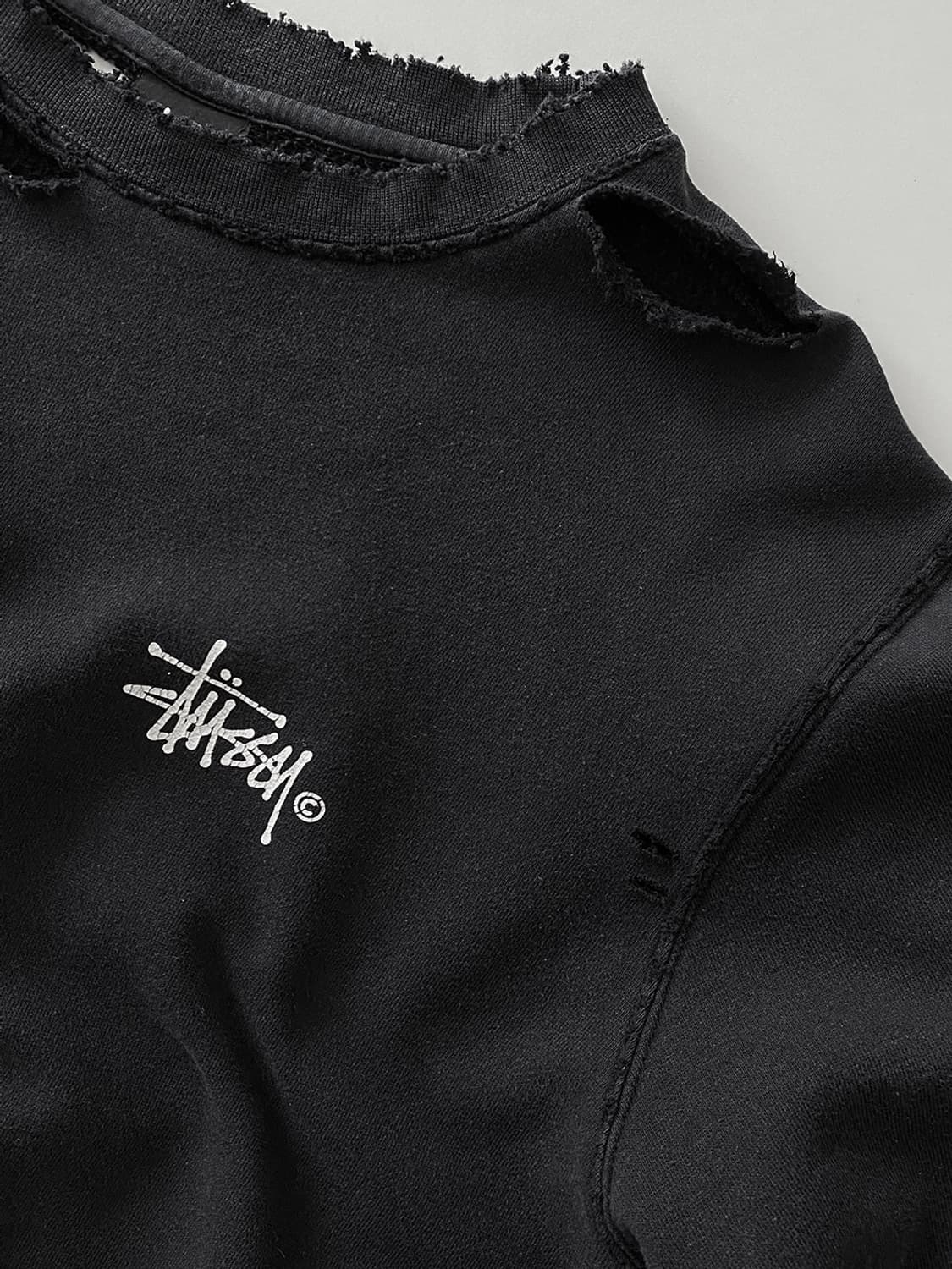 스투시 디스트로이드 블랙 맨투맨 상품이미지4