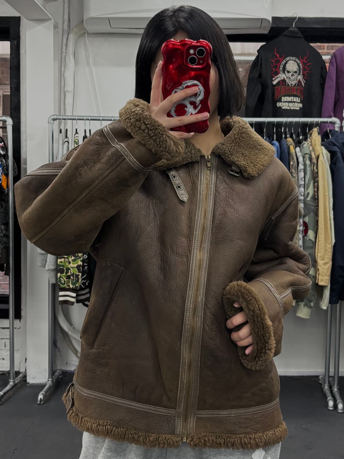 Knight Tailors 리얼레더 B3 무스탕  상품이미지3