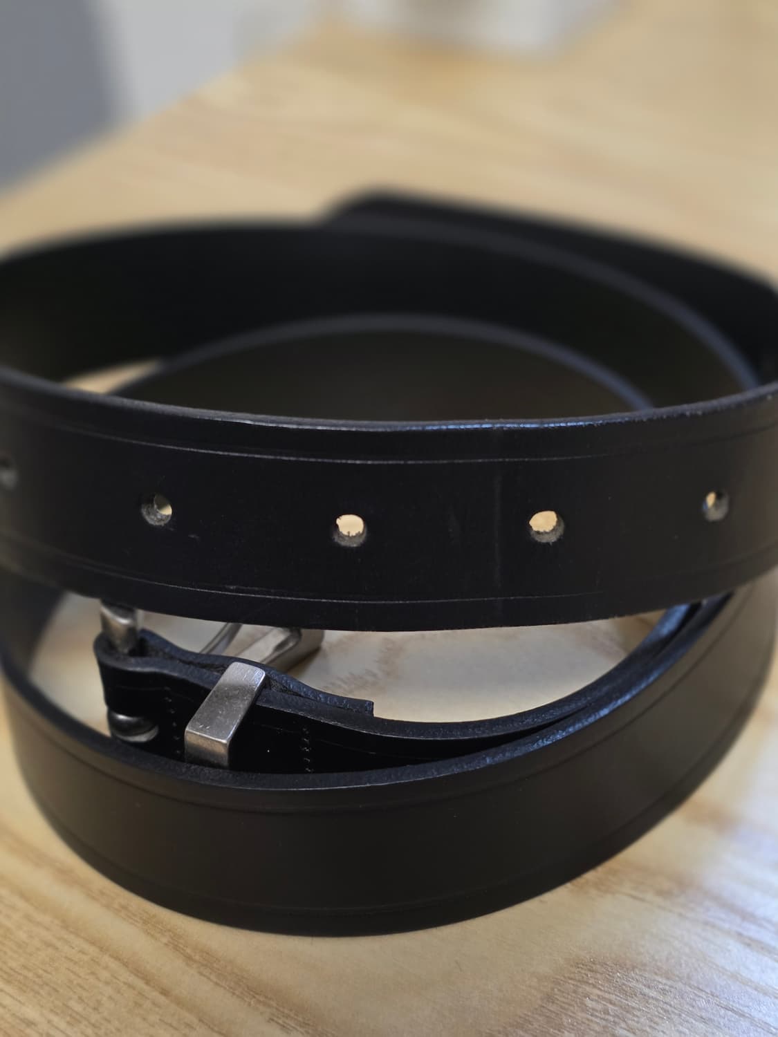 도프제이슨 / 미니멀 스퀘어 하드레더 벨트 / 2 상품이미지3