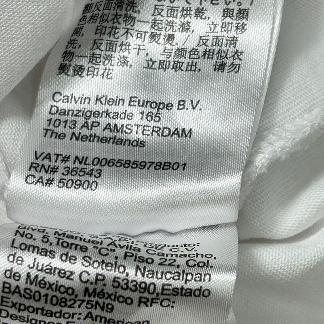 CALVIN KLEIN Jeans 크롭 프린팅 반팔티 S 상품이미지7