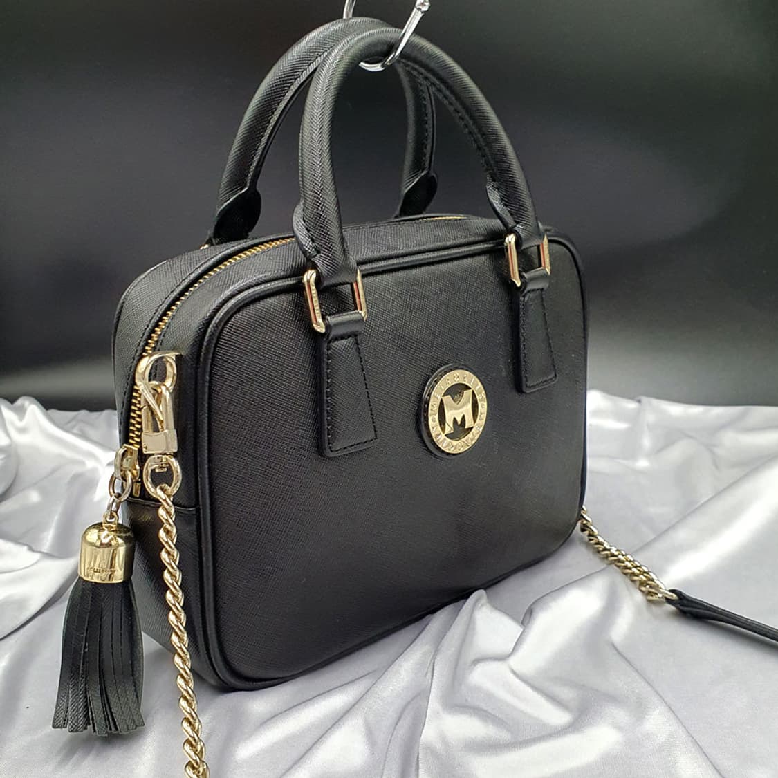 메트로시티 태슬장식 체인 사각 크로스백 중고 가방 은피아노 상품이미지10