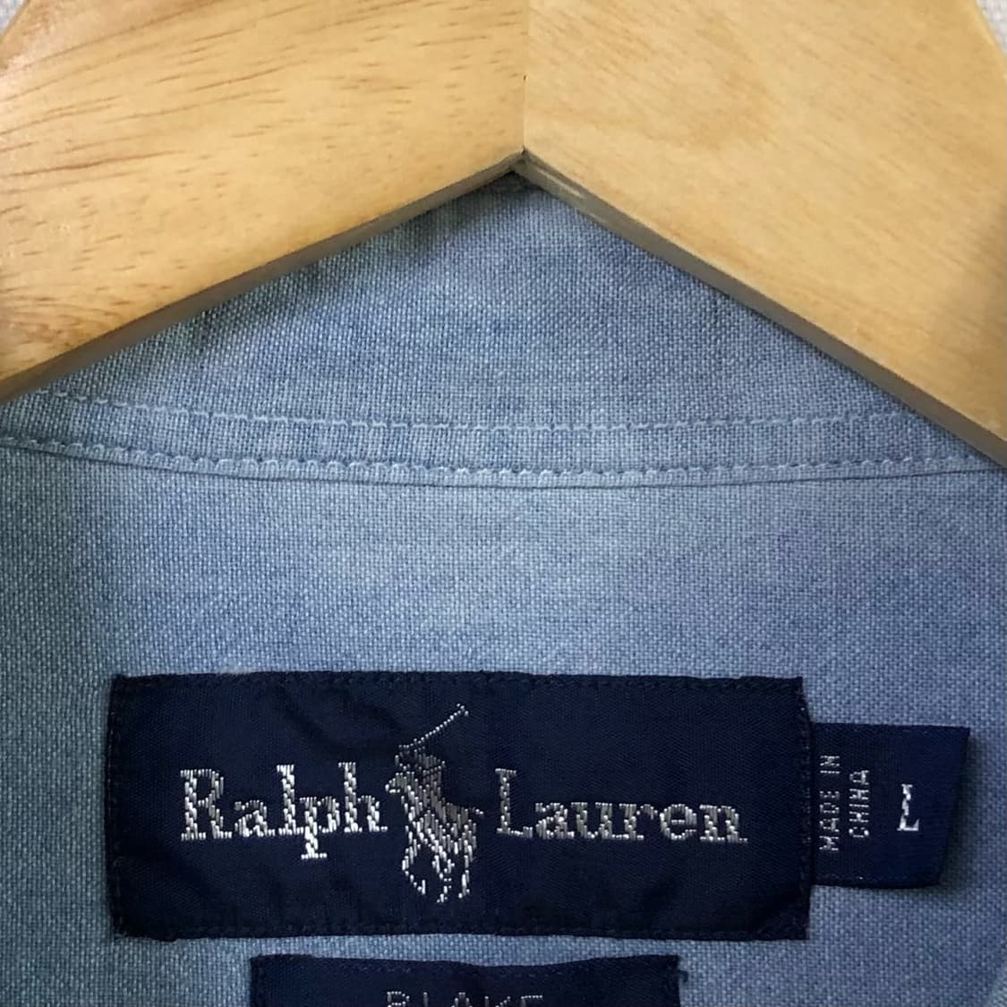 XL 폴로 샴브레이 데님 셔츠 상품이미지3