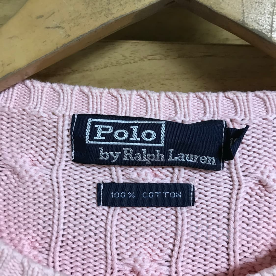 폴로 랄프로렌 꽈배기 라운드 니트 상품이미지3