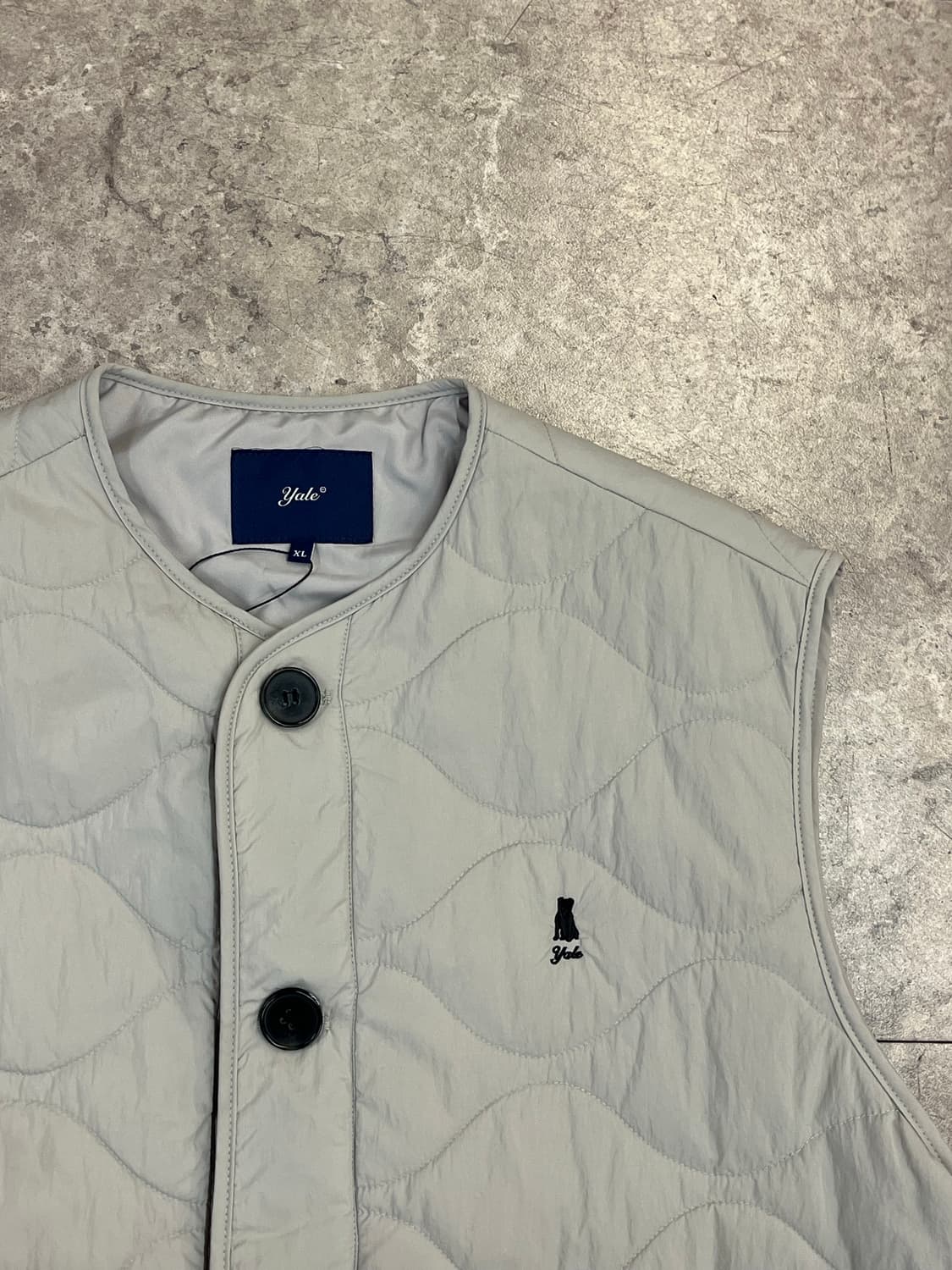 예일 퀄팅 베스트 그레이 XL #csz2263 상품이미지5