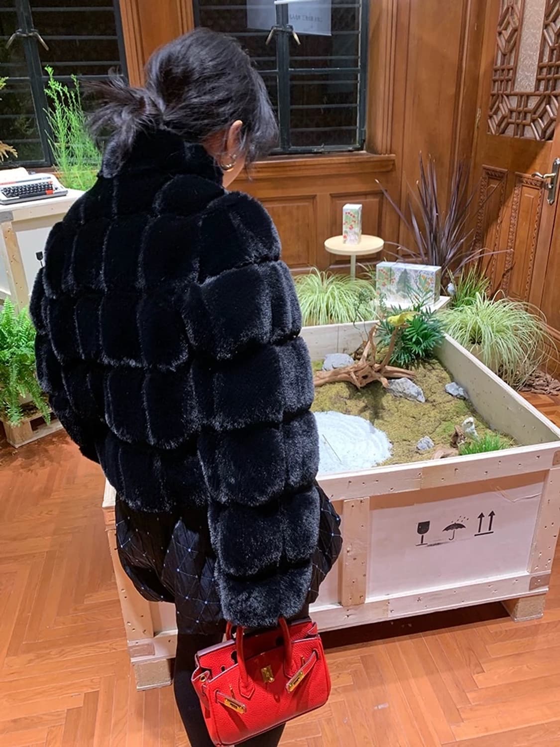 블랙 에코퍼 자켓 상품이미지2