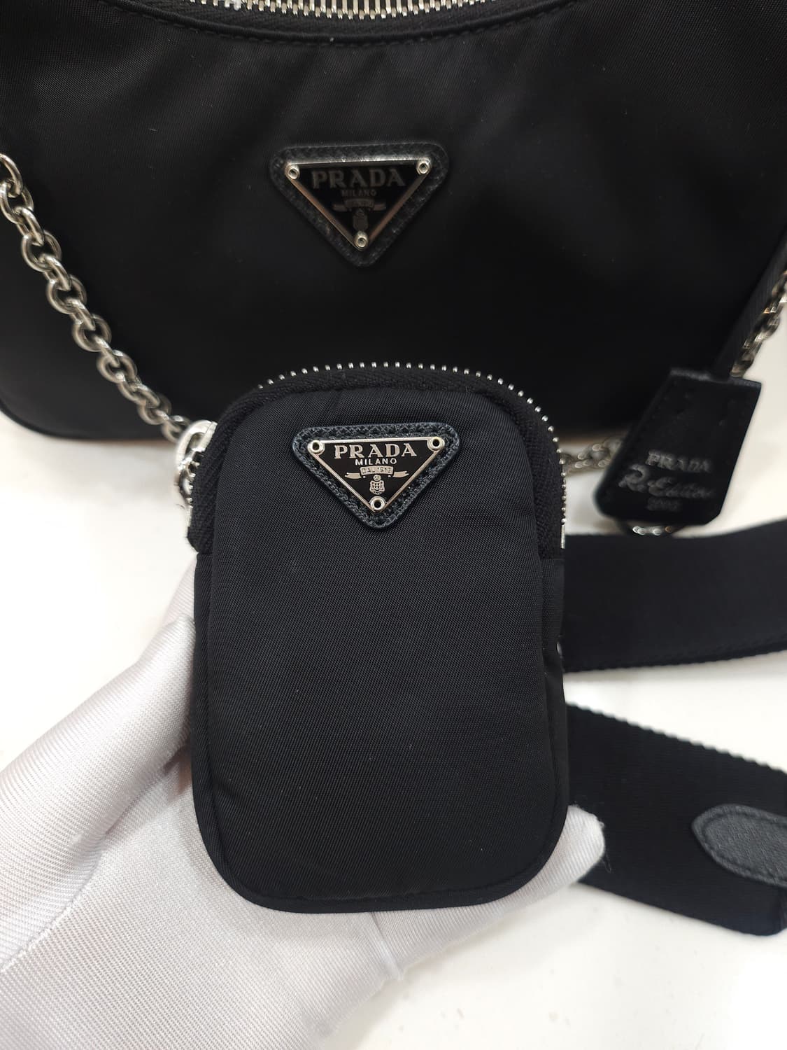 [ OS ] 프라다 리에디션 2005 리나일론 호보백 상품이미지7