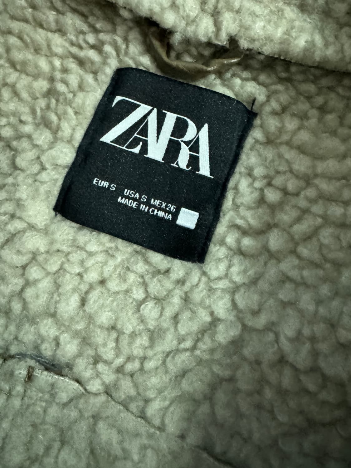 여성 자라 ZARA 스웨이드 무스탕 자켓 S 상품이미지3