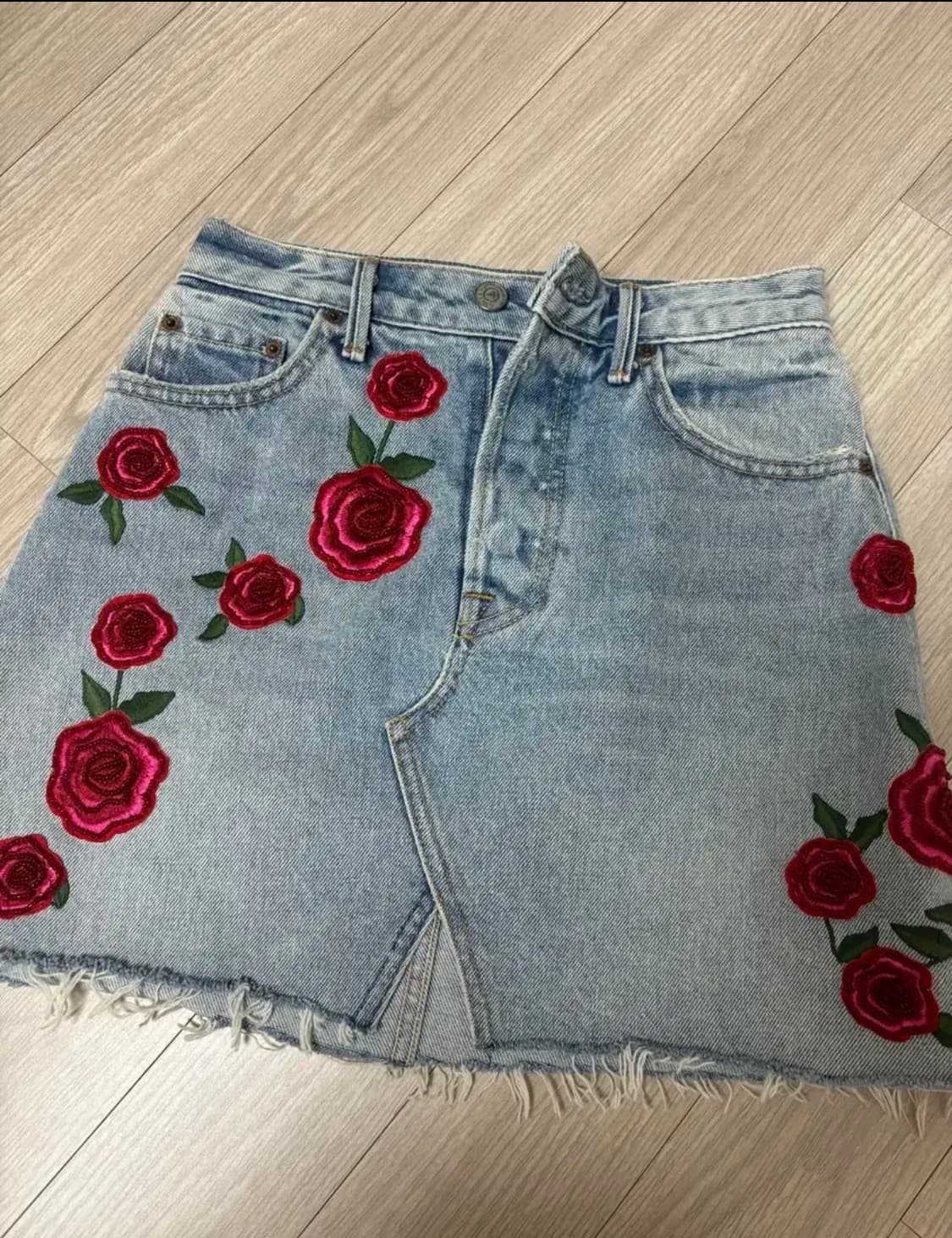 Revolve / Grlfrnd / 걸프렌드 / 청치마 / 미니스커트 상품이미지1