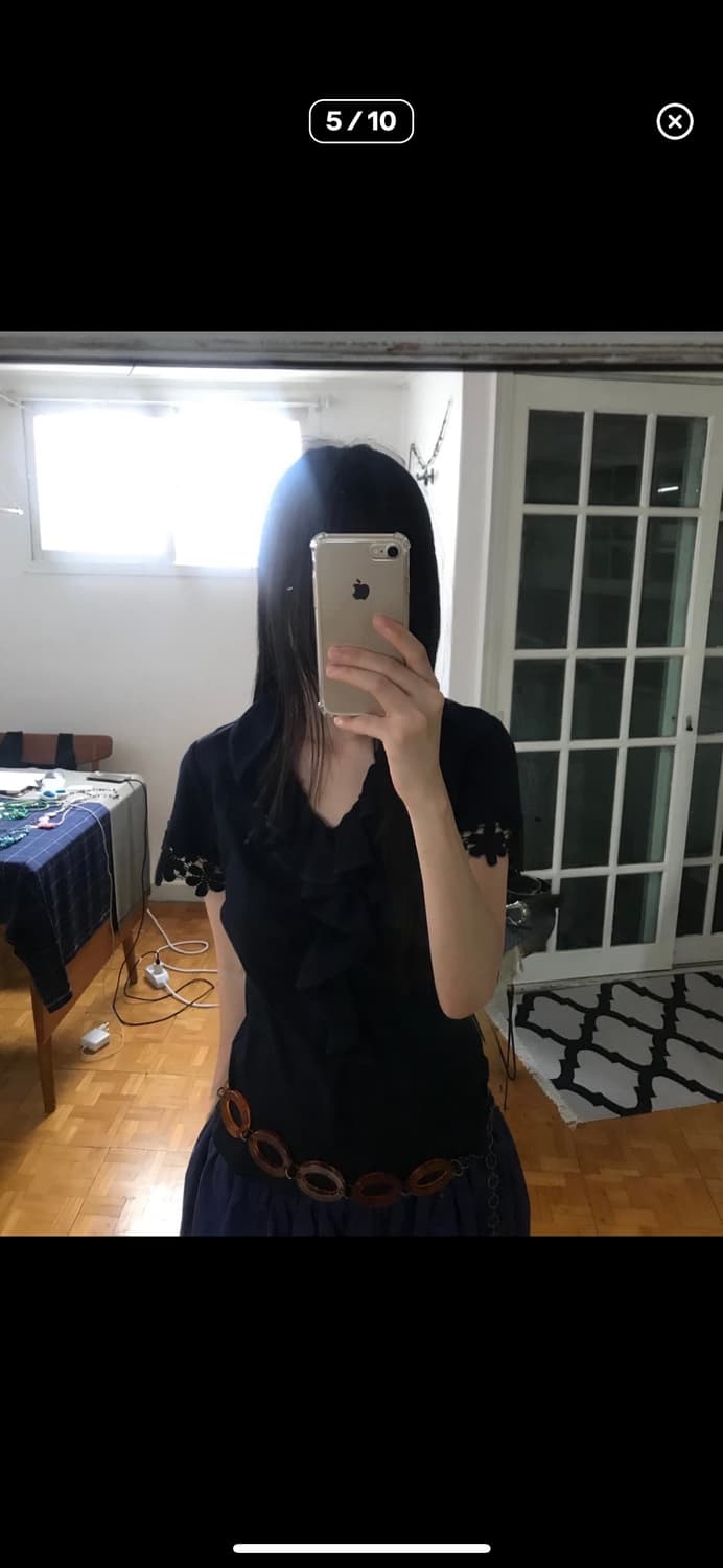 나우시카 빈티지 프릴 티셔츠 상품이미지1