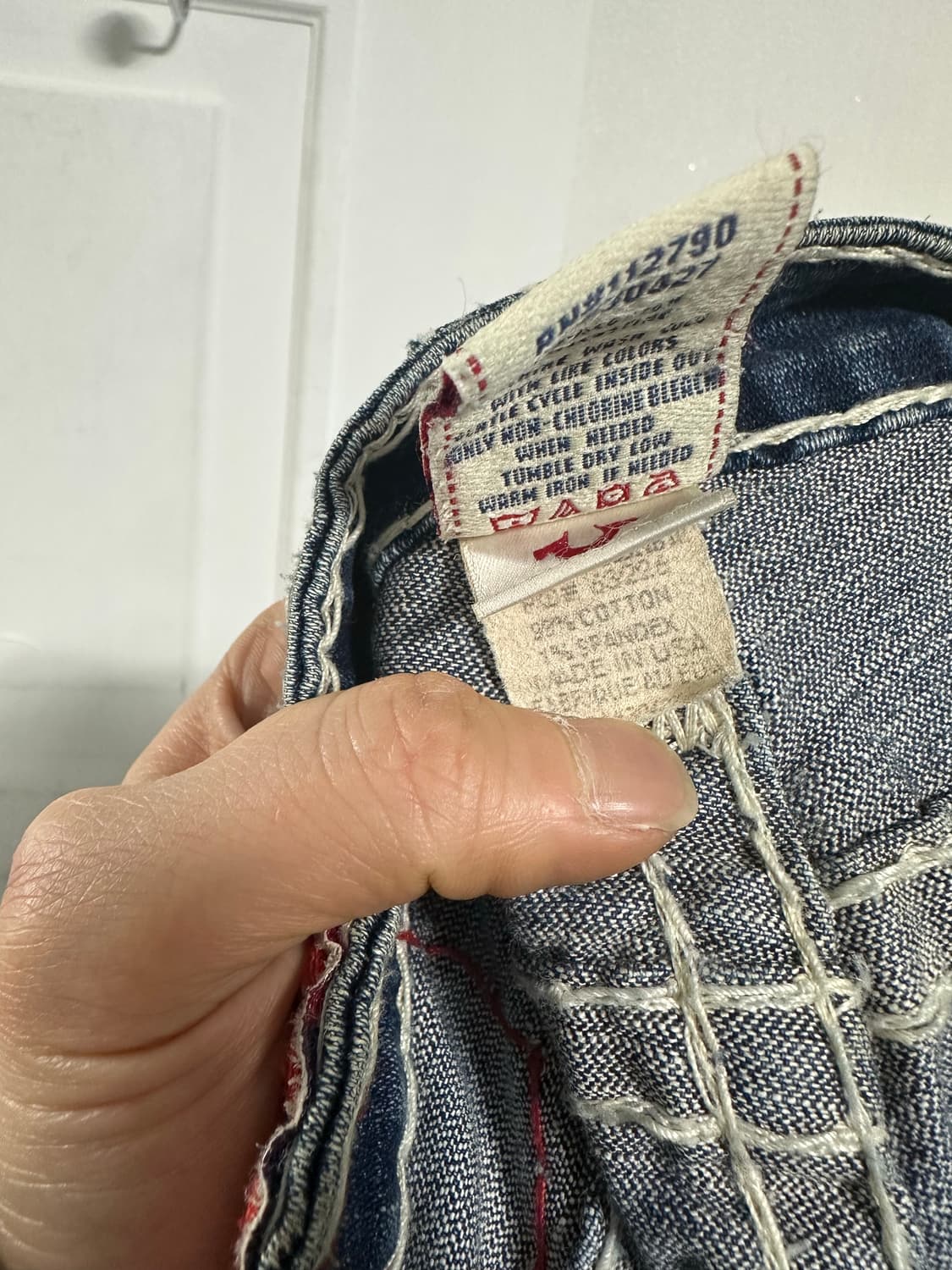 트루일리전 스티치 부츠컷 데님 팬츠 상품이미지4