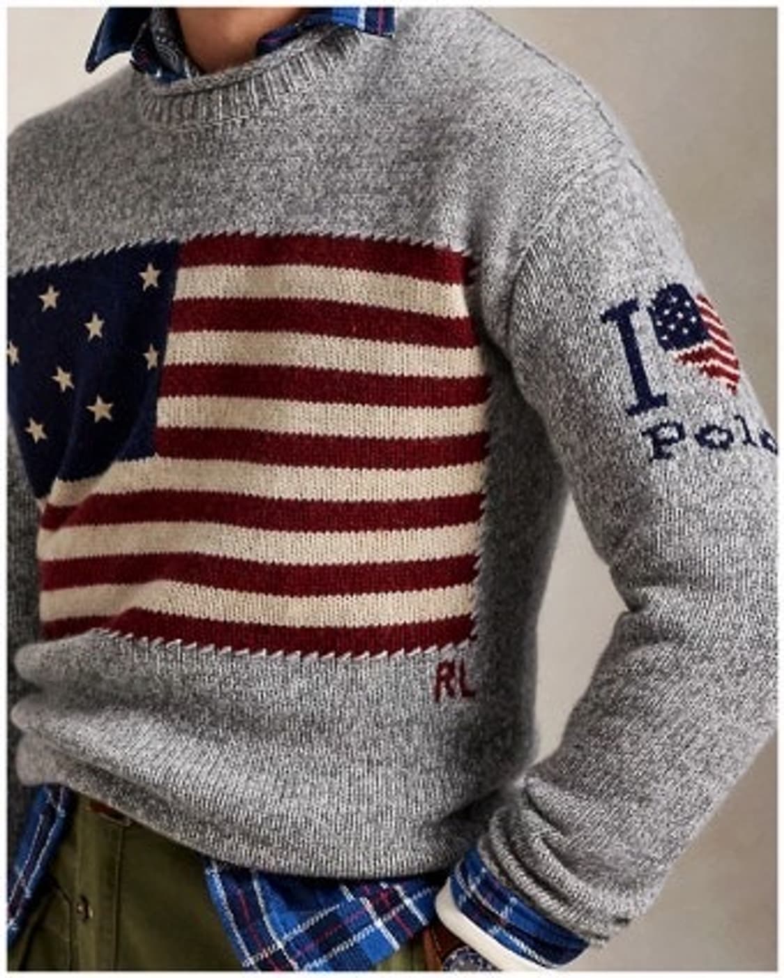 폴로 랄프로렌 플래그 롤 넥 스웨터 L 상품이미지5
