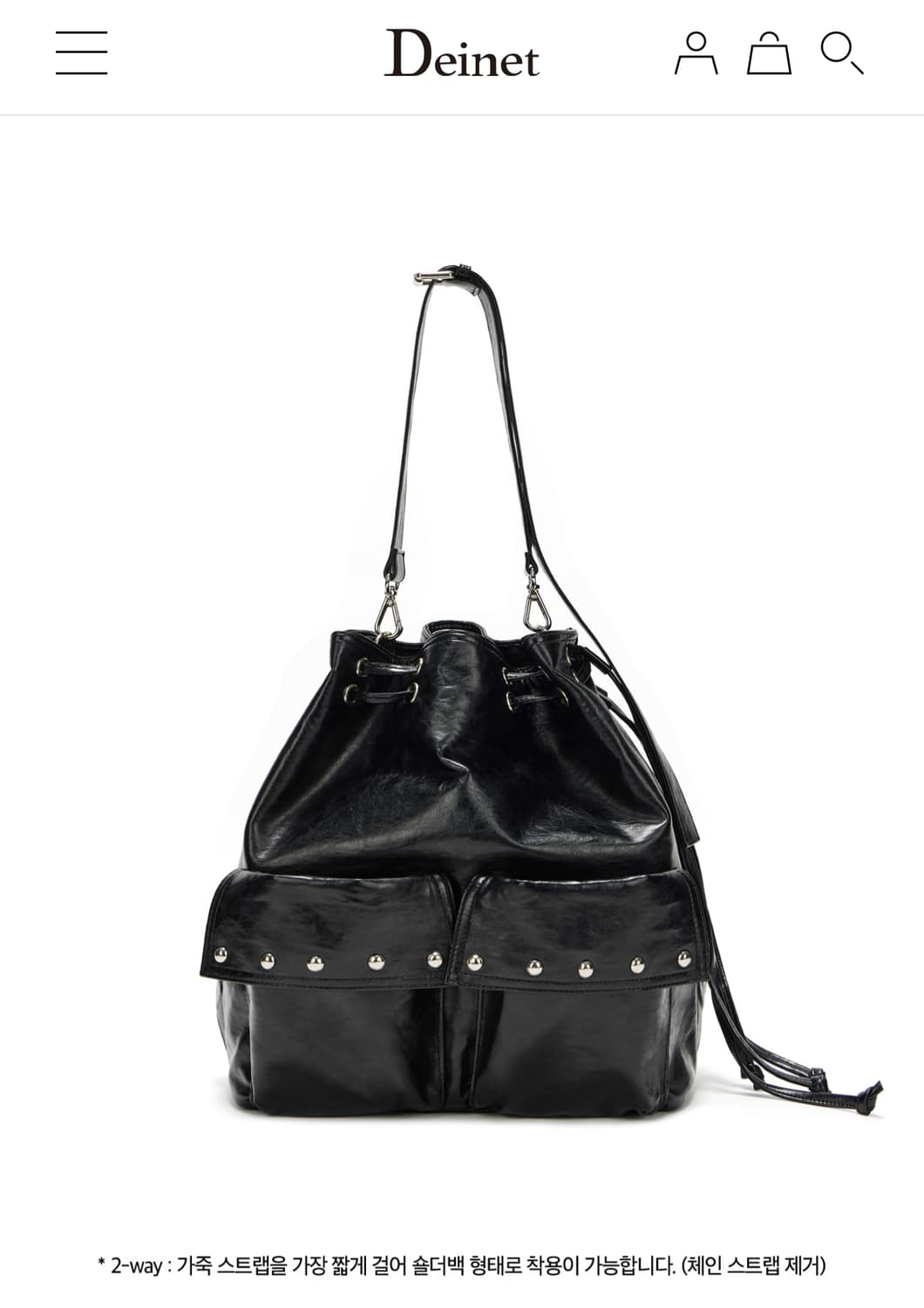 [다이닛] 5-WAY STUD POCKET MULTI BAG 상품이미지8