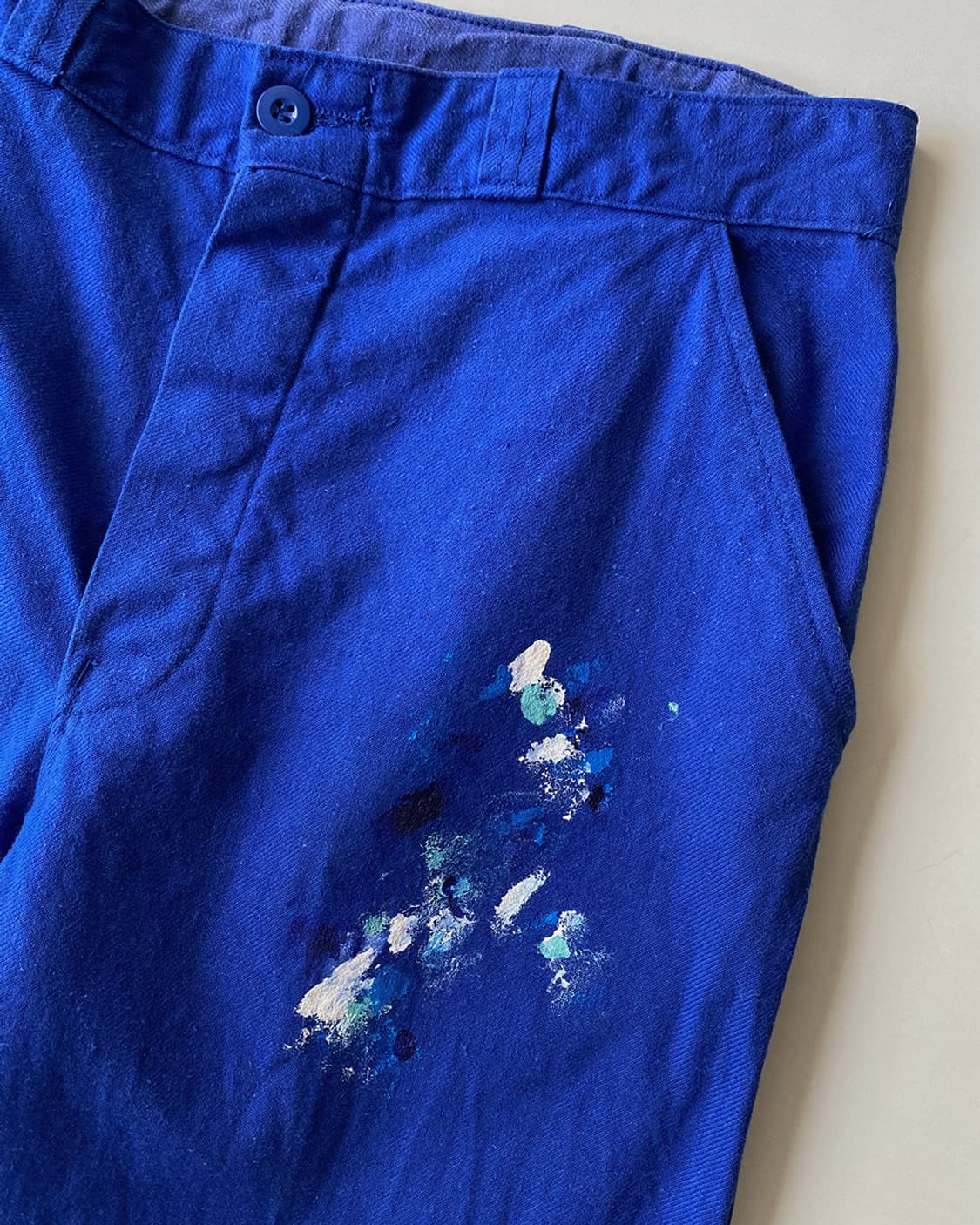 빈티지 오리지널 페인팅 프렌치 워크팬츠 008 상품이미지5