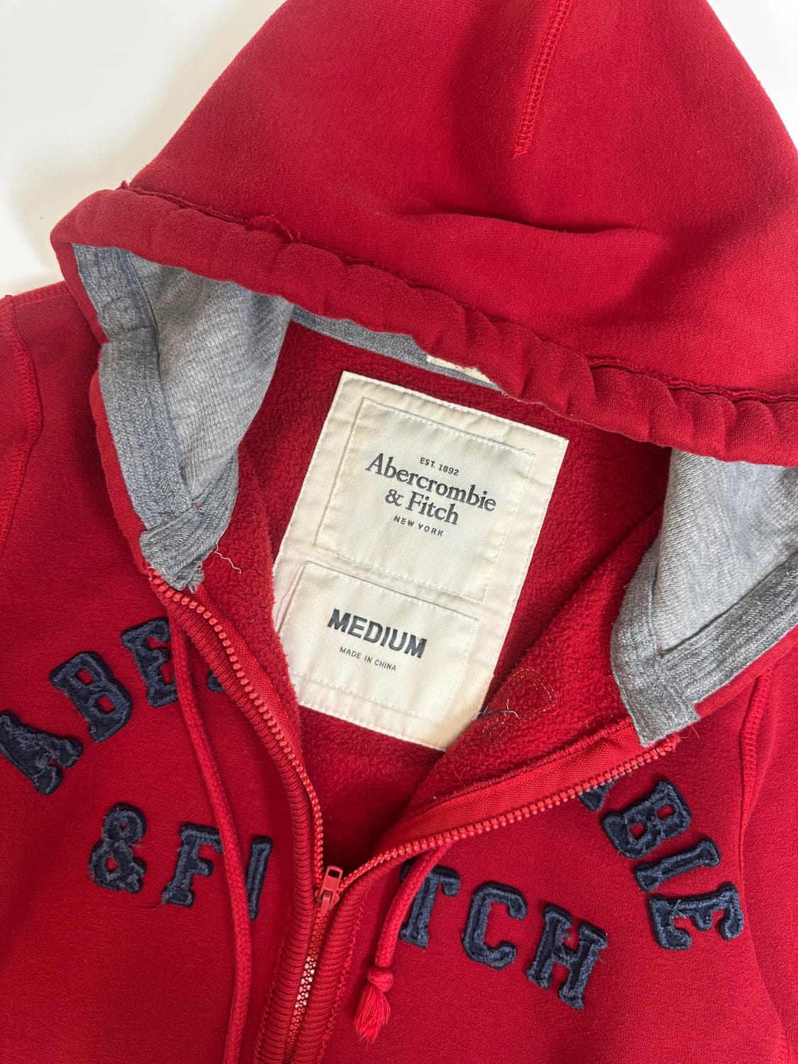 아베크롬비 스펠로고 커팅 후드집업 )M) 상품이미지4