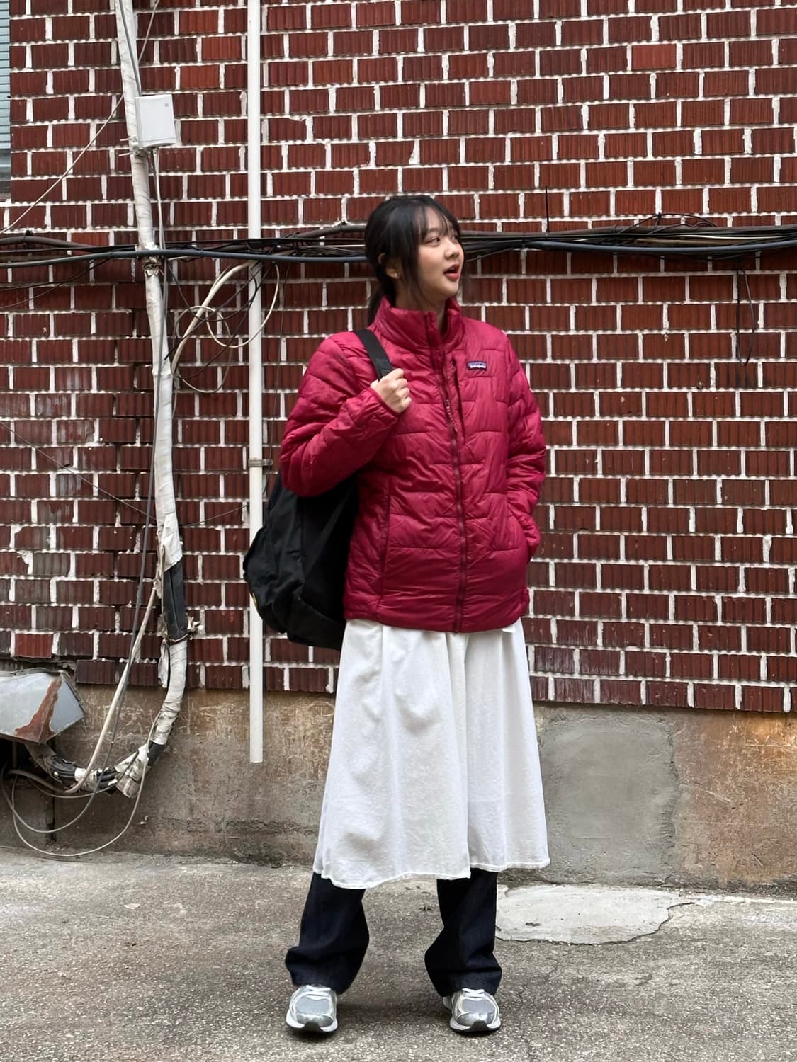 파타고니아 경량패딩 레이어드 코디세트 상품이미지1