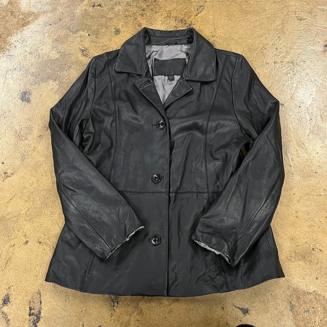 [정품/XL] 게스 블랙 가죽 자켓 코트 b12 상품이미지2