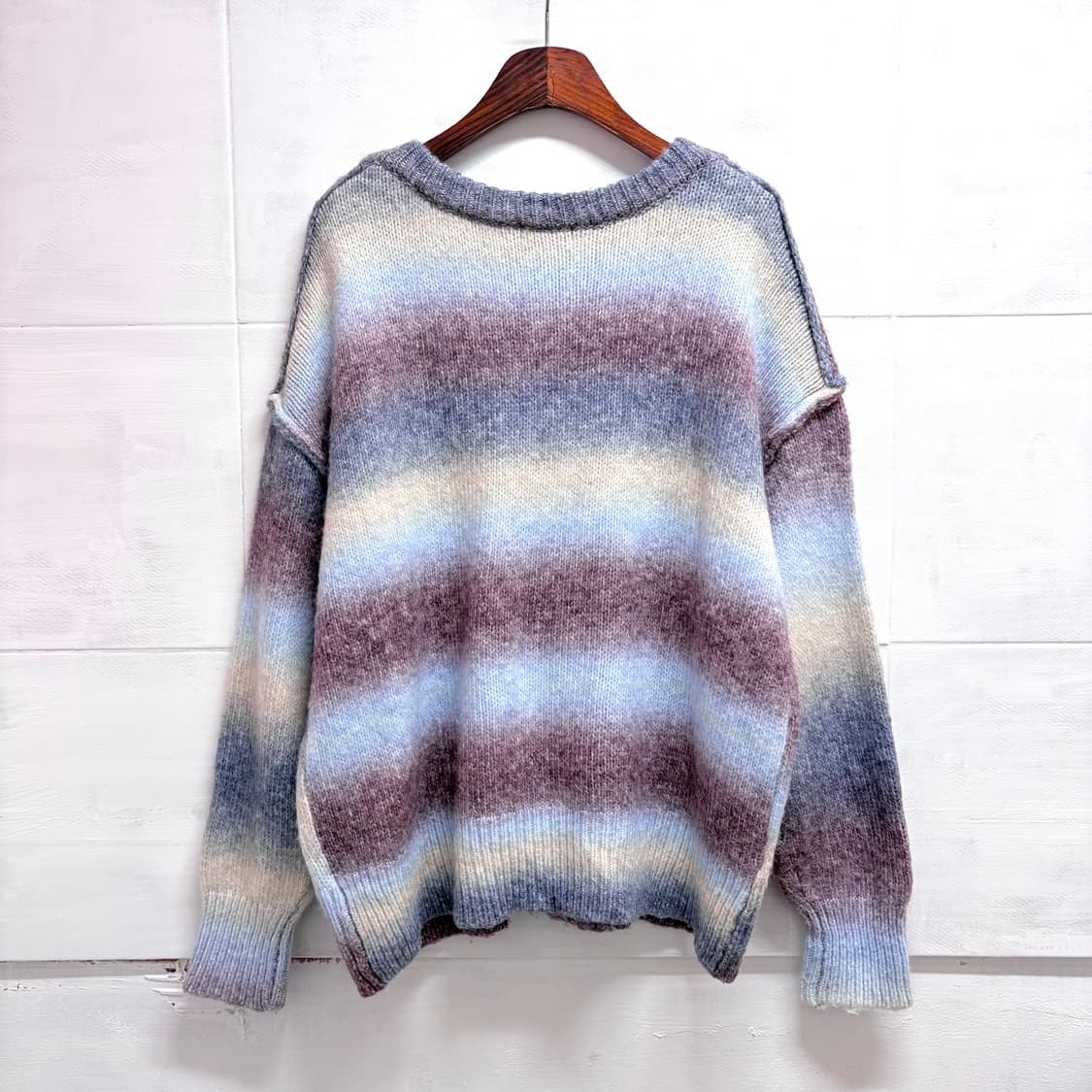 earth music 어스 뮤직 그라데이션 니트 가디건  상품이미지4