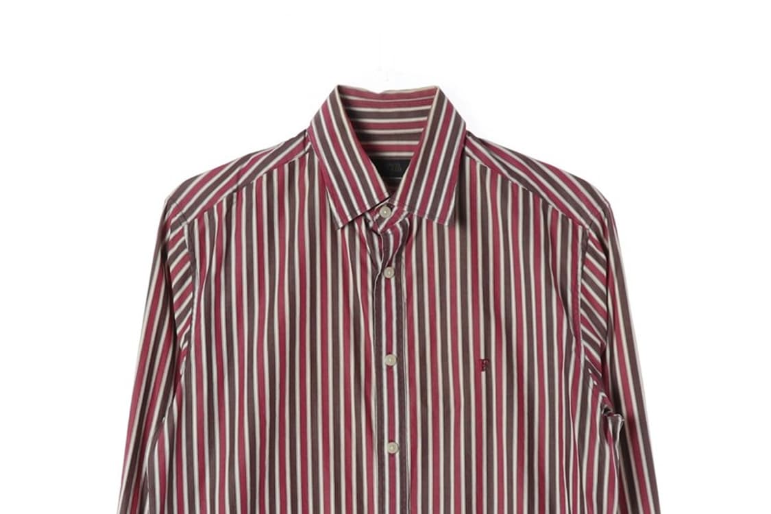 프랑코 페라로 이탈리안 무드 멀티 스트라이프 셔츠 M 상품이미지3